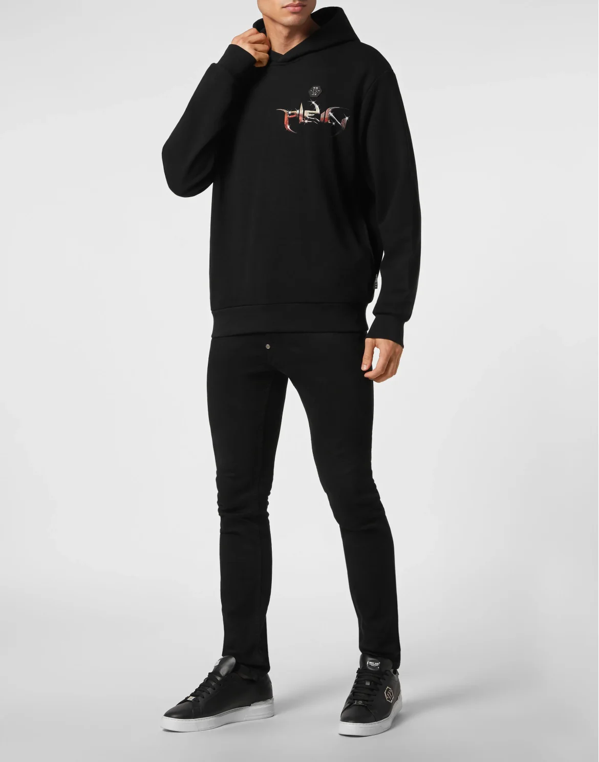 Hoodie Sweatshirt Lettering, цвет: Черный