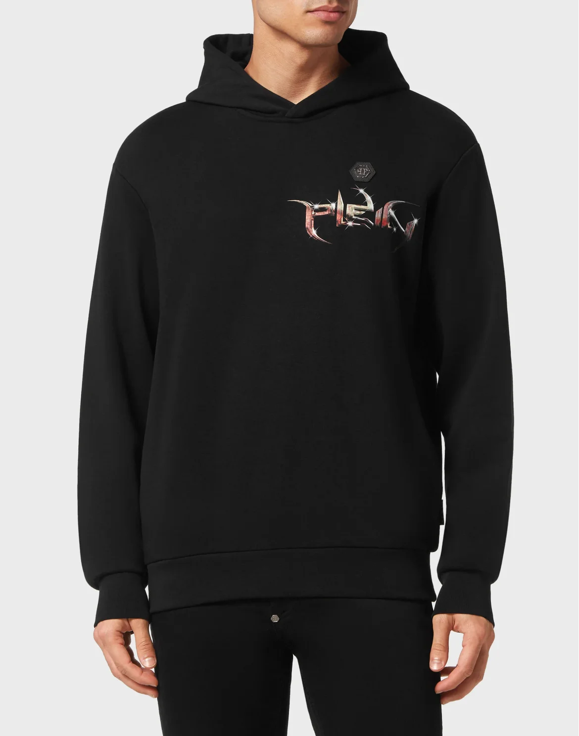 Hoodie Sweatshirt Lettering, цвет: Черный