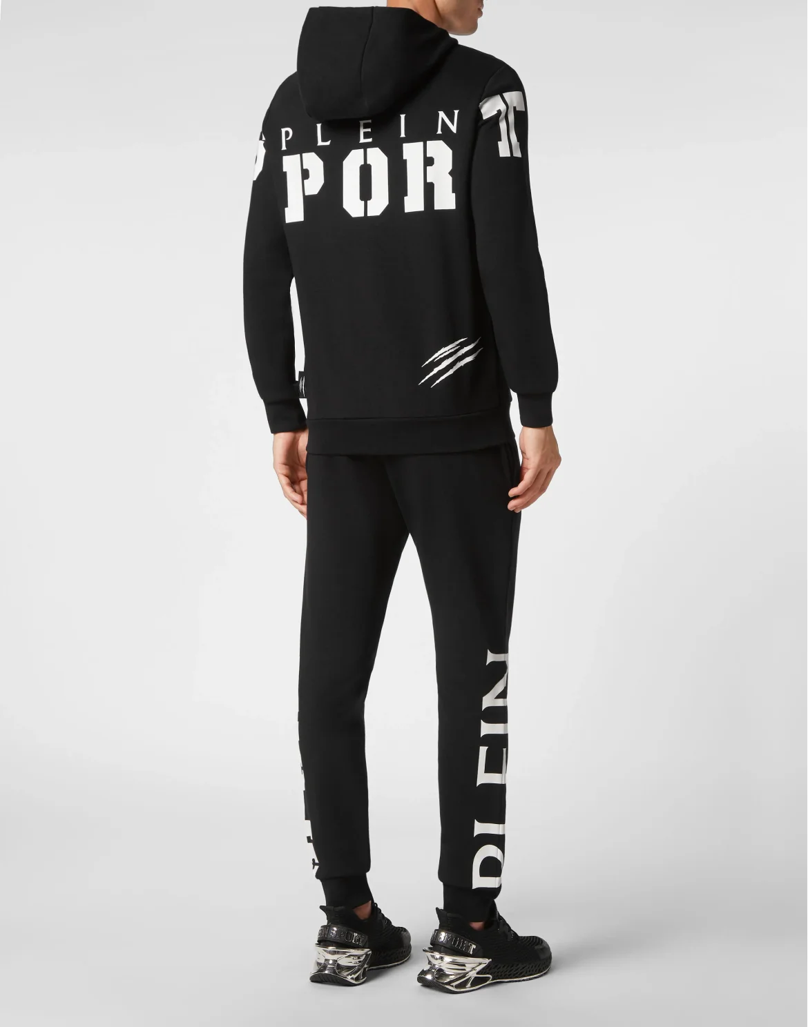 Jogging Tracksuit: Hoodie Sweatjacket/Trousers, цвет: Черный