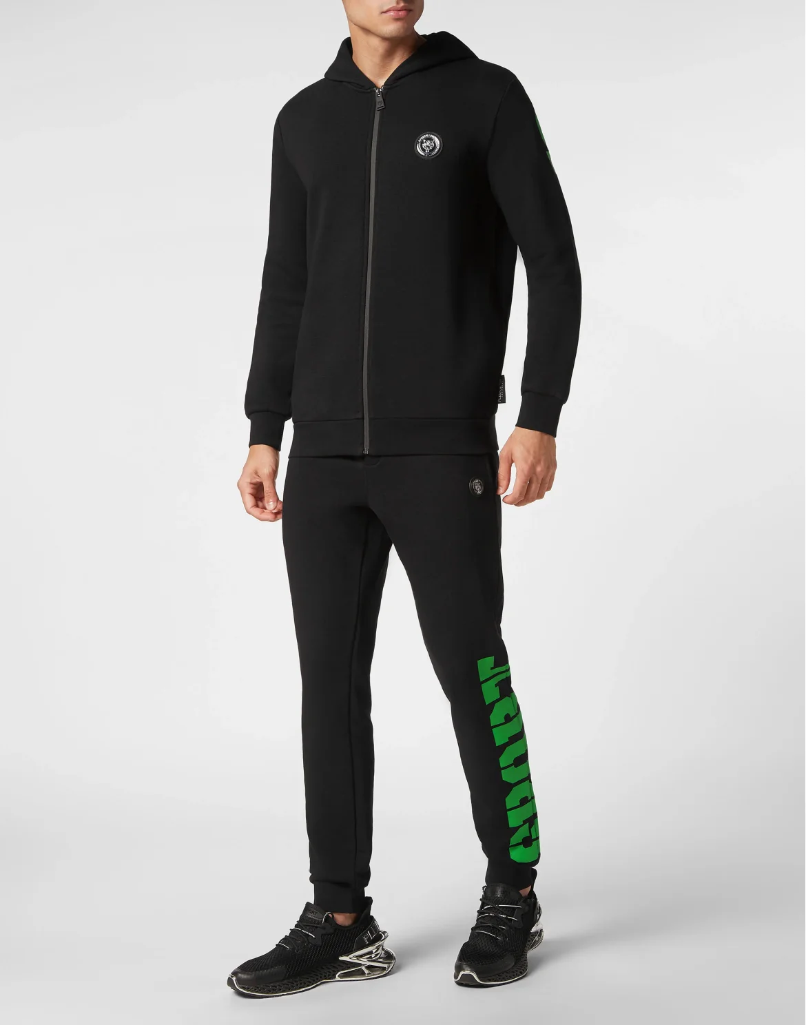 Jogging Tracksuit: Hoodie Sweatjacket/Trousers, цвет: Зеленый