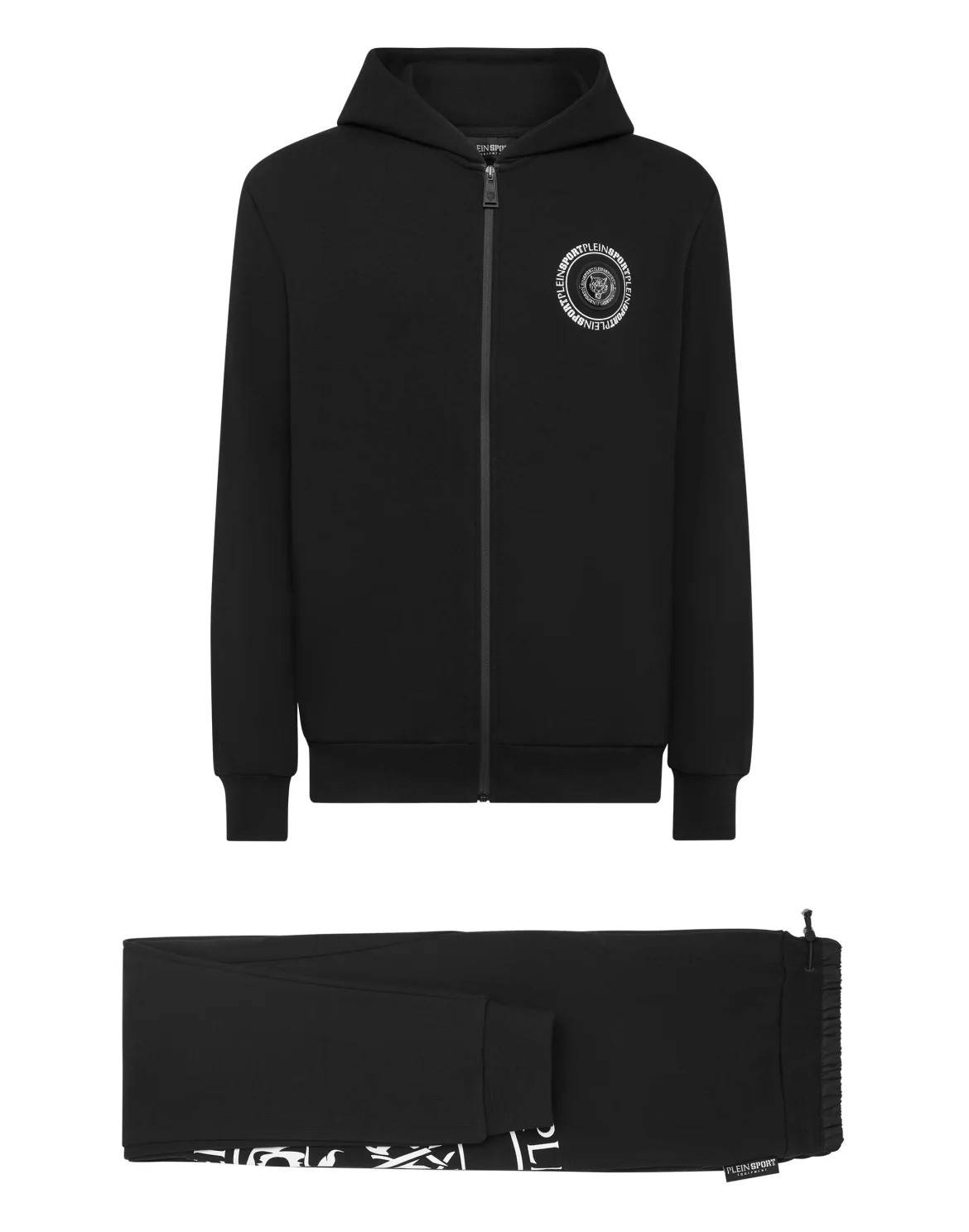 Jogging Tracksuit: Hoodie Sweatjacket/Trousers Tiger, цвет: Черный
