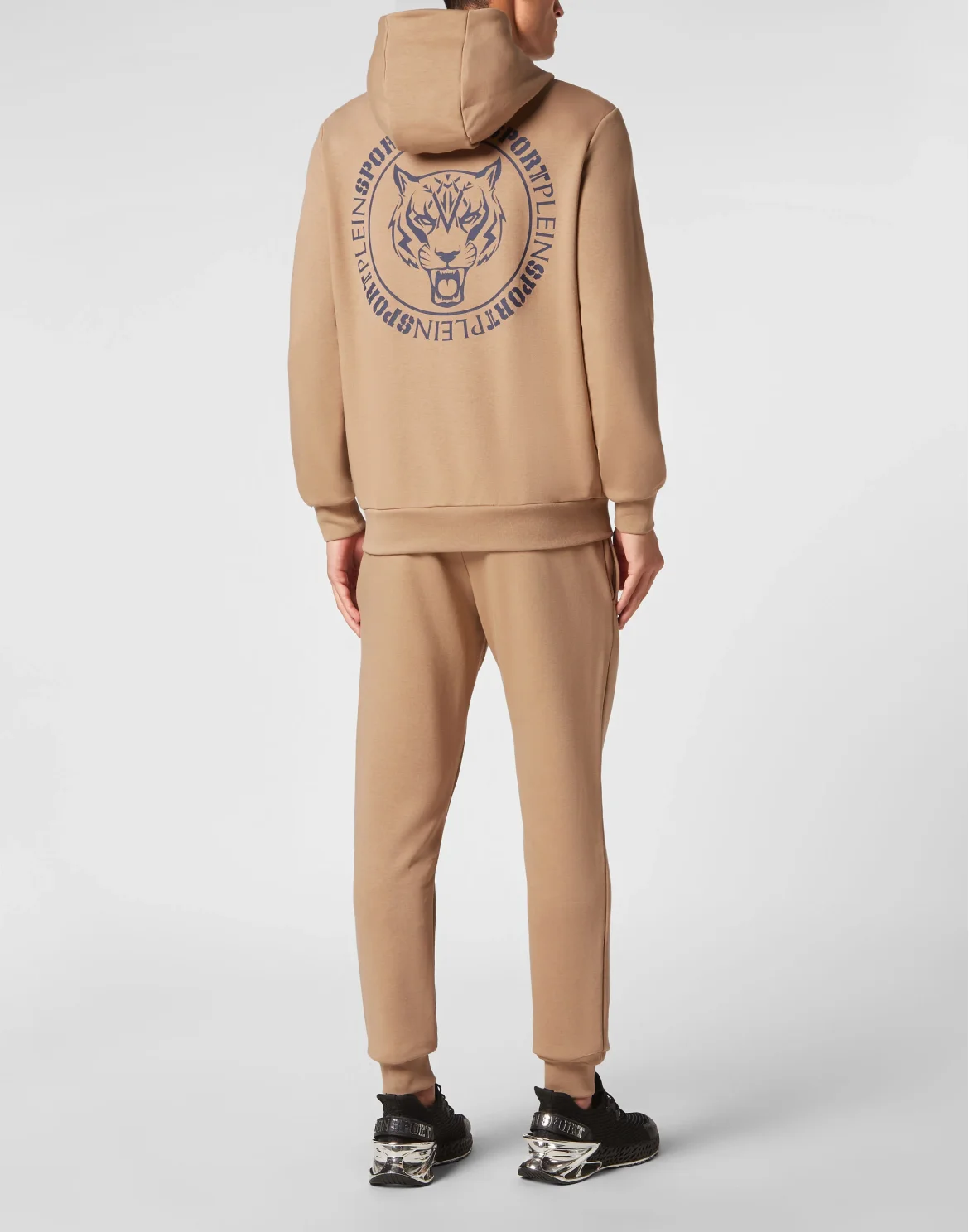 Jogging Tracksuit: Hoodie Sweatjacket/Trousers Tiger, цвет: Бежевый