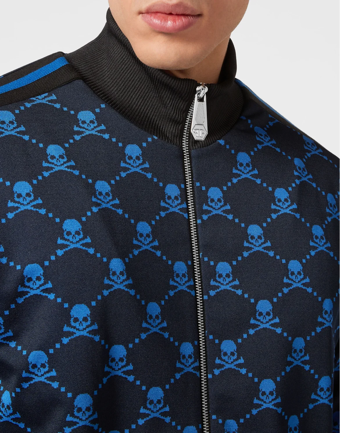 Jacquard & Jersey Jogging Tracksuit: Top/Trousers Skull&Bones, цвет: Синий