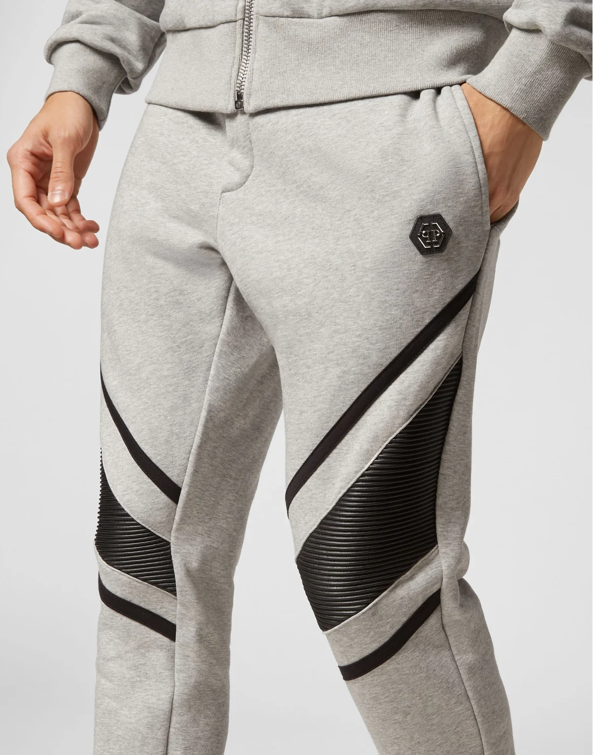 Jogging Tracksuit: Top/Trousers Constructed, цвет: Серый