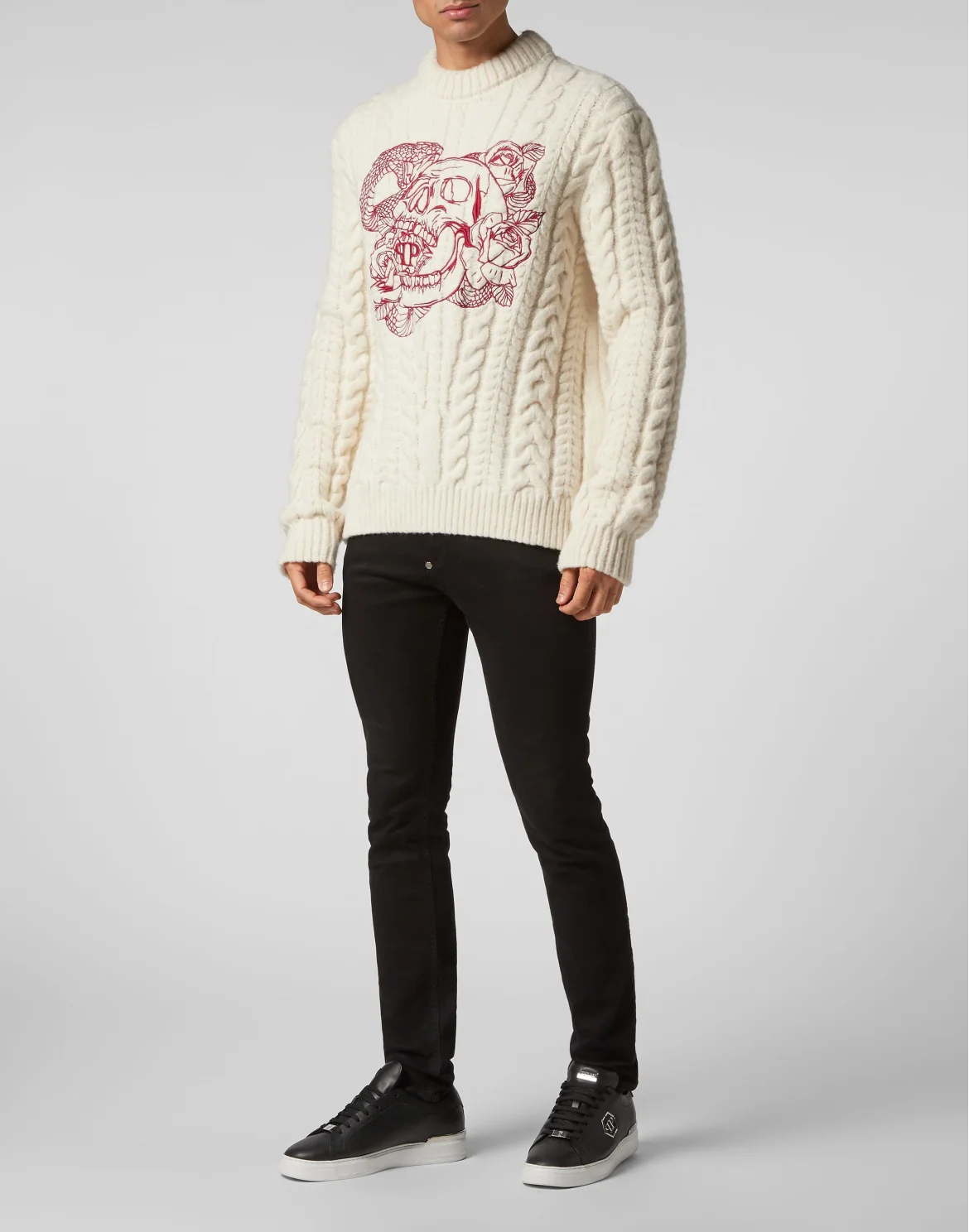 Wool Sweater Skull, цвет: Белый
