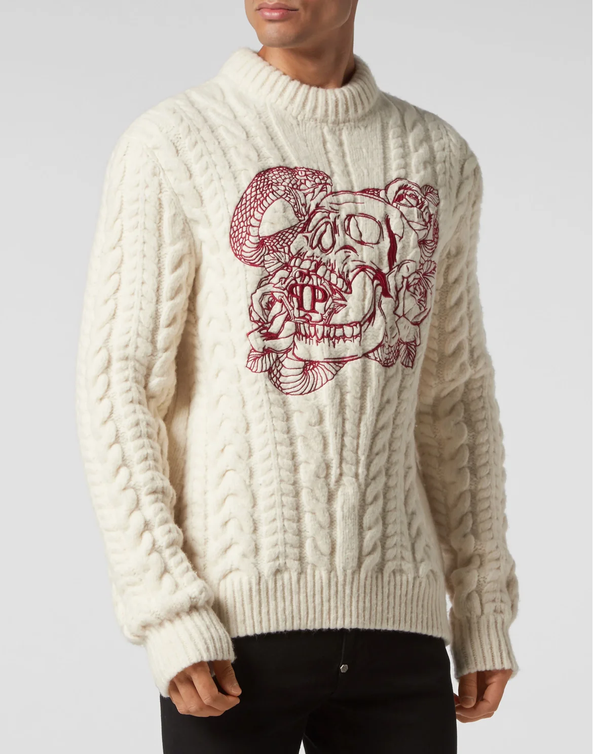 Wool Sweater Skull, цвет: Белый
