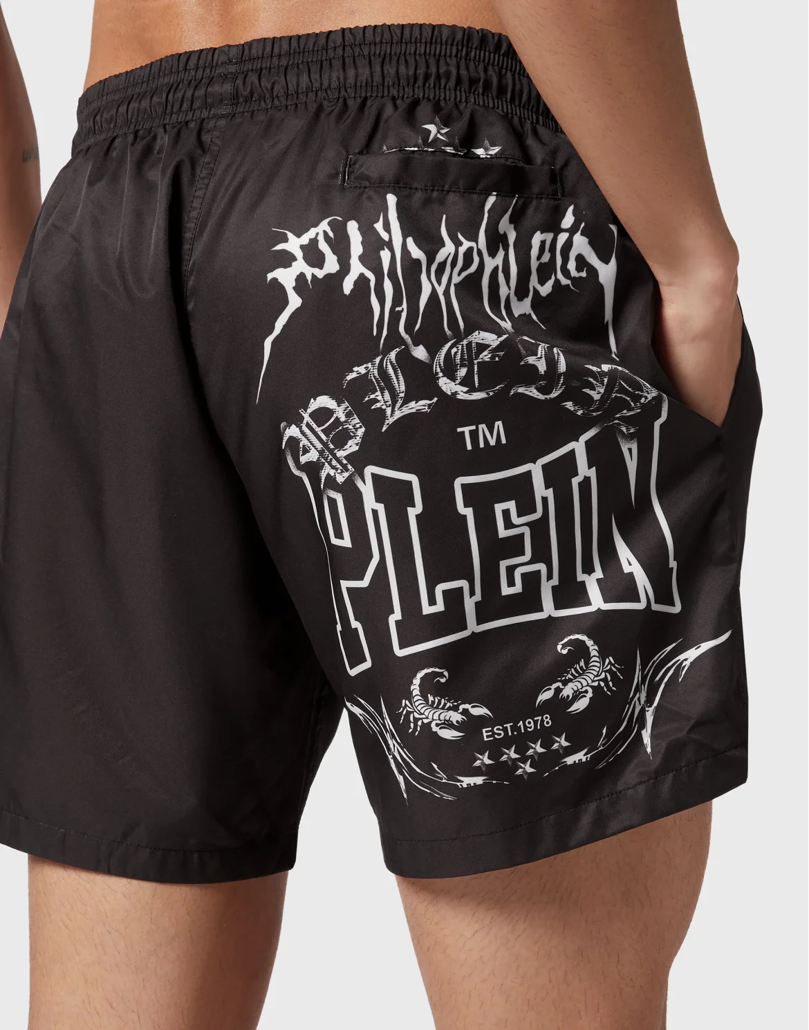 Swim-Trunks Gothic Plein, цвет: Черный
