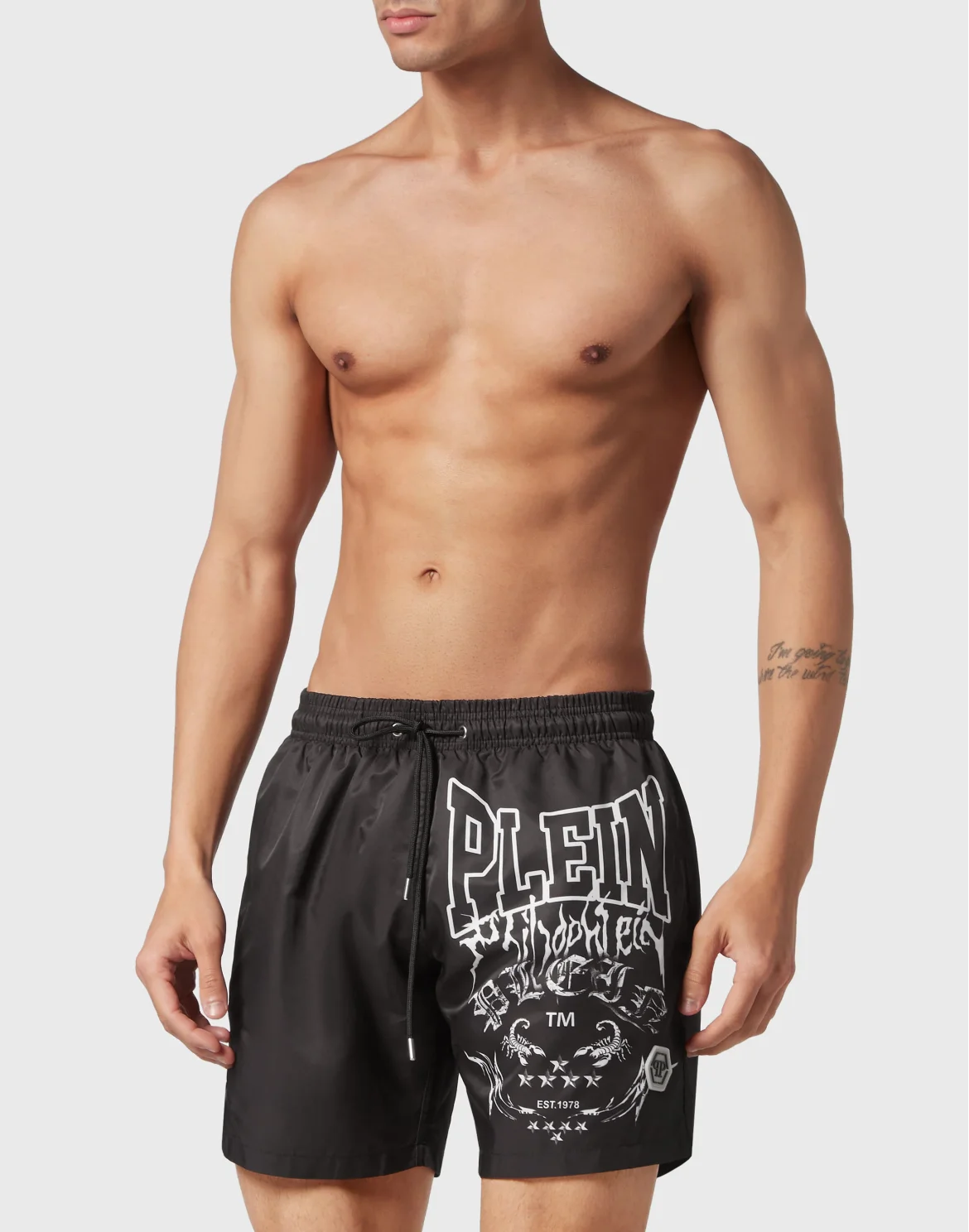 Swim-Trunks Gothic Plein, цвет: Черный
