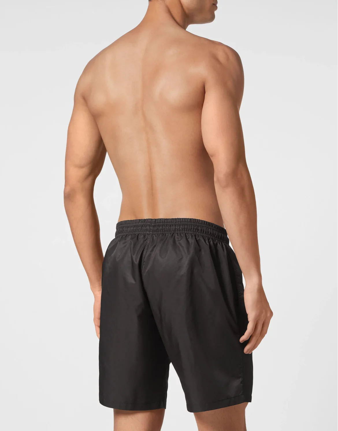 Long Swim-Trunks Lettering, цвет: Черный