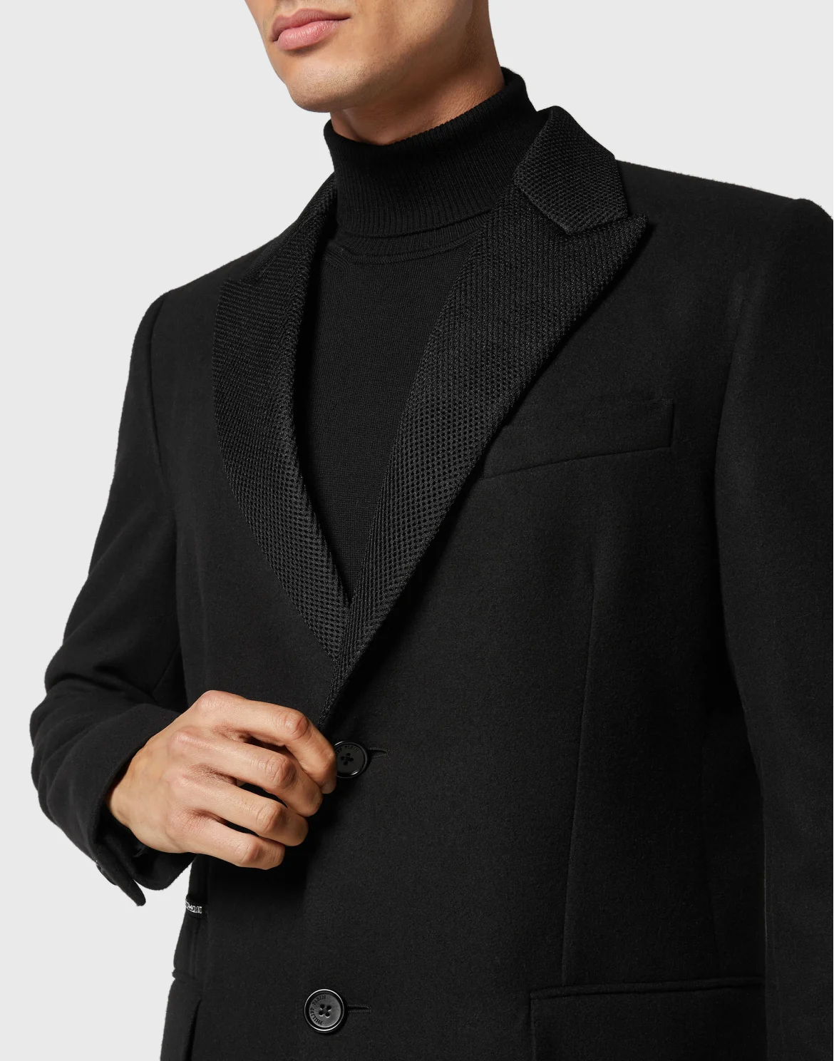 Wool Coat Long, цвет: Черный