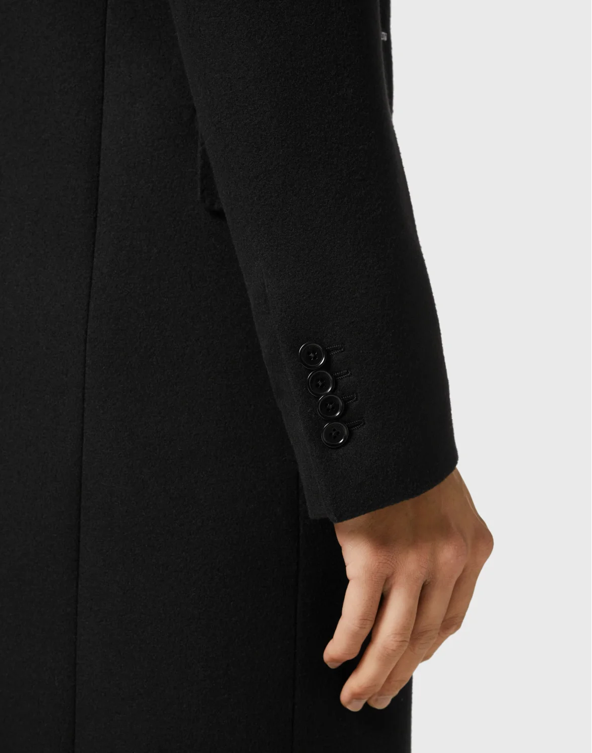 Wool Coat Long, цвет: Черный