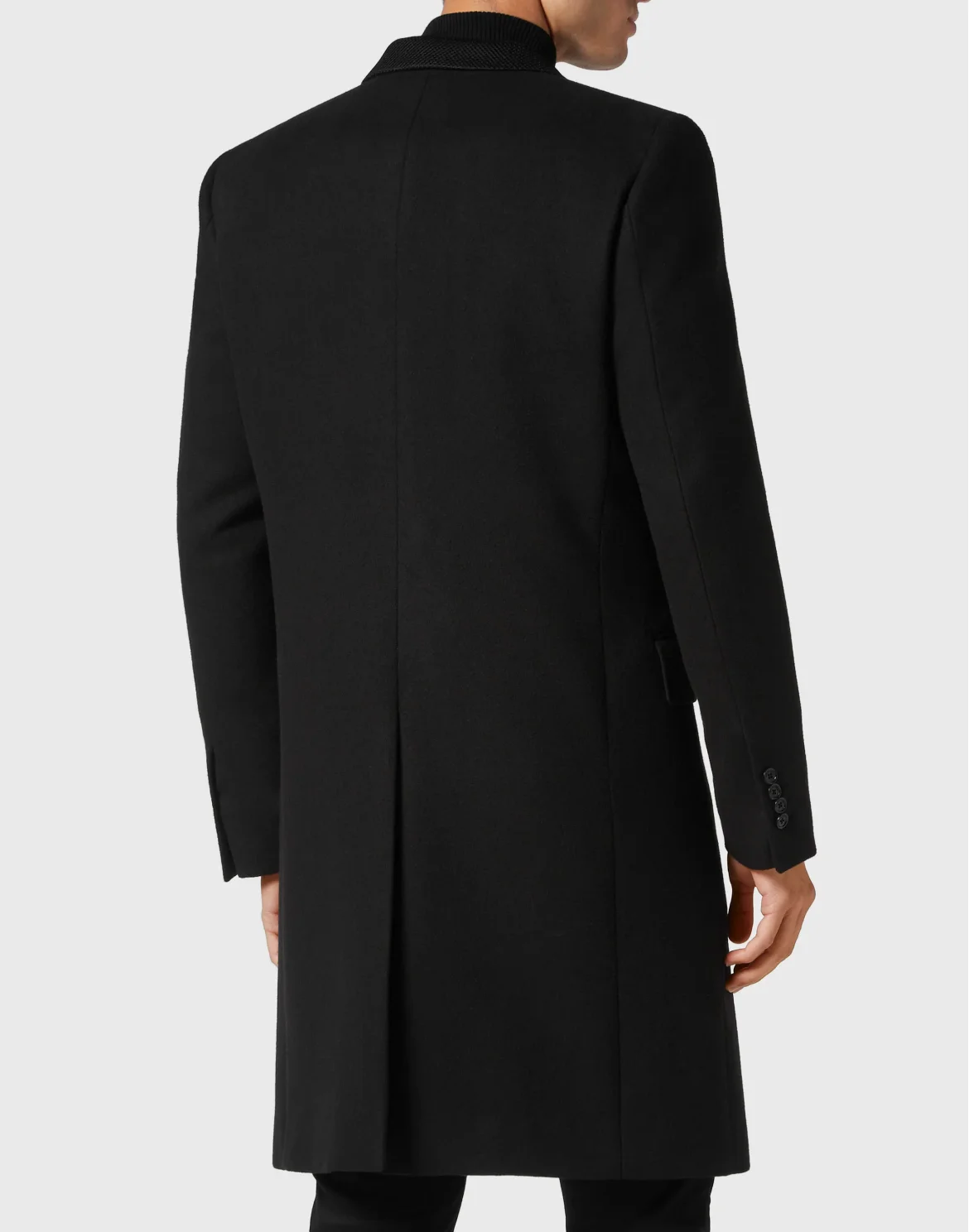 Wool Coat Long, цвет: Черный