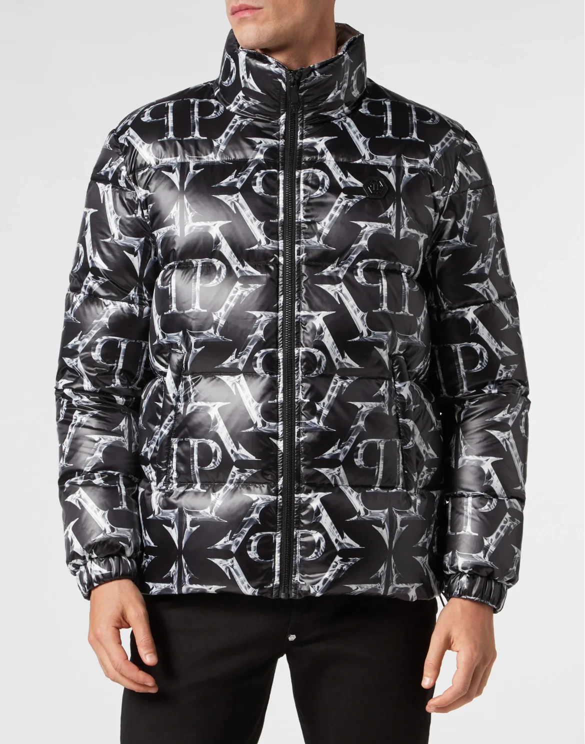 Nylon Puffer Jacket Chrome, цвет: Черный