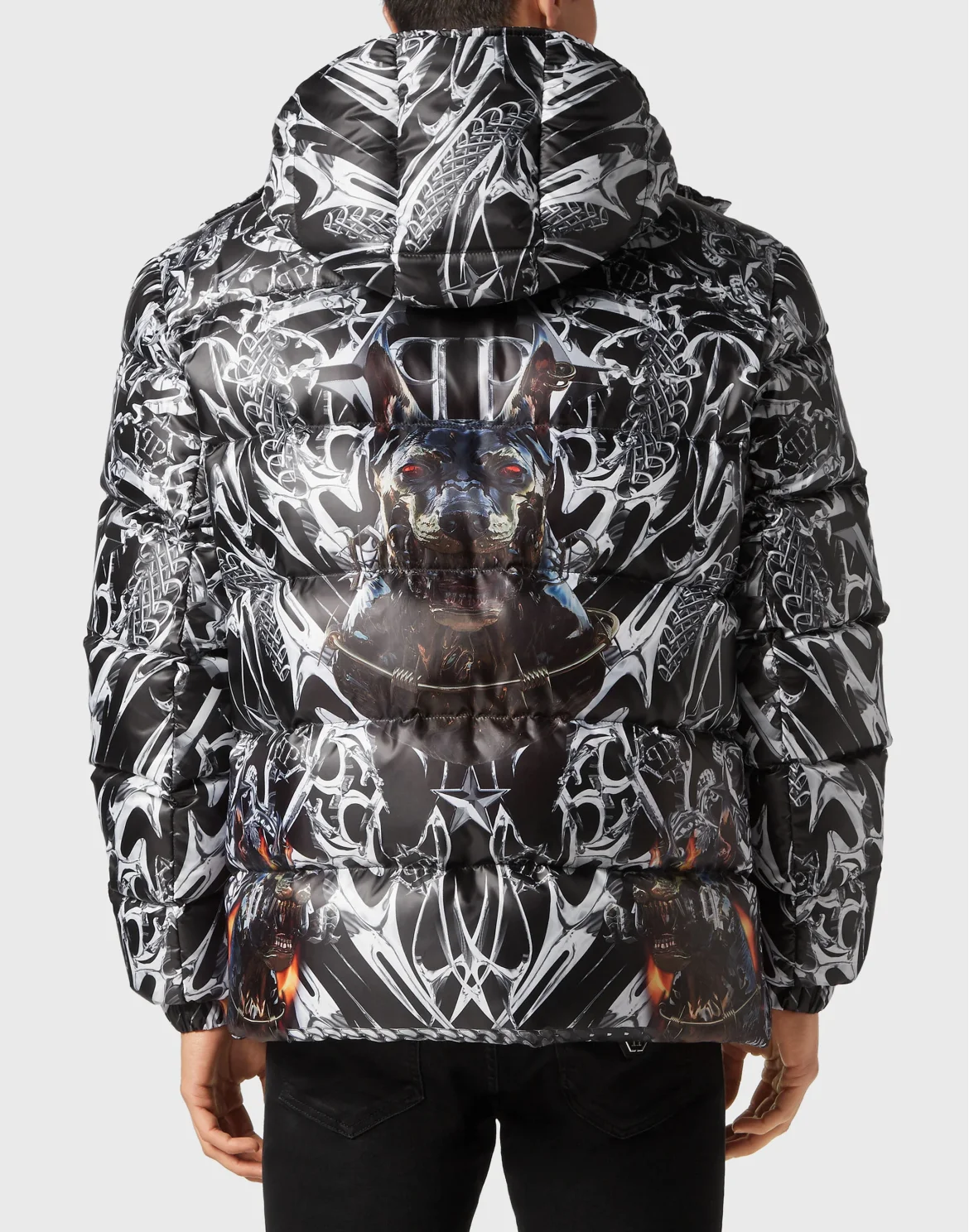 Nylon Puffer Jacket Chrome, цвет: Черный
