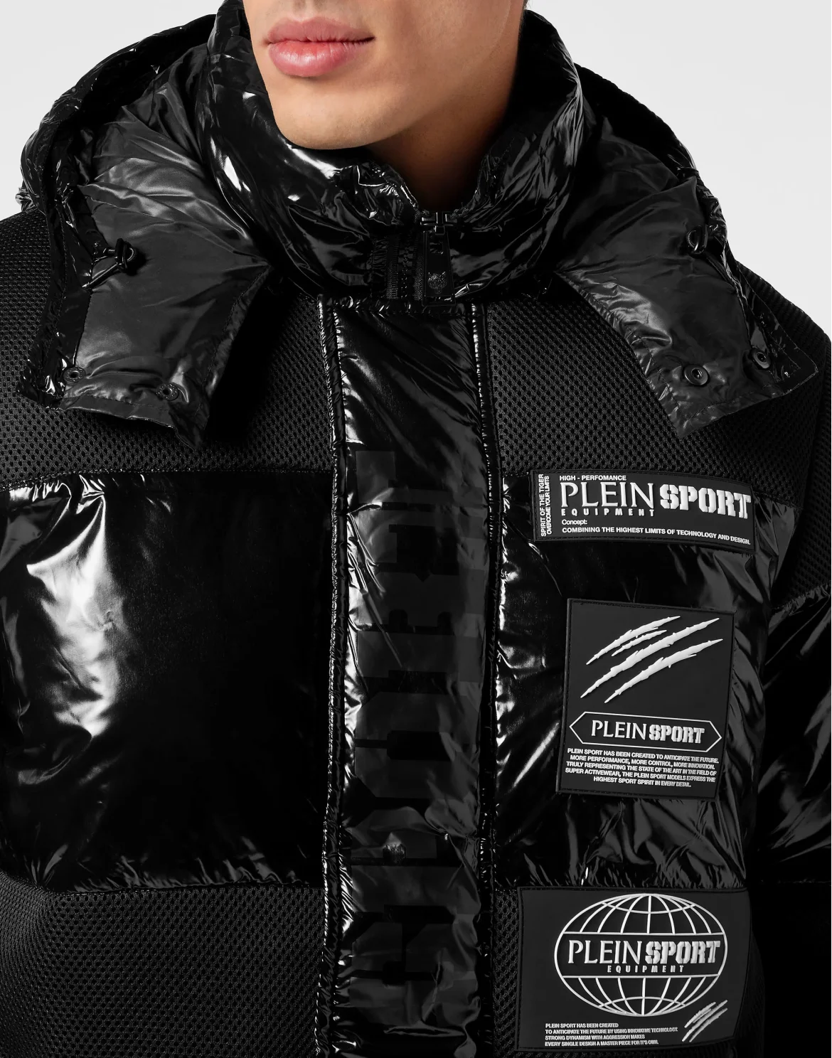 Nylon Padded Jacket, цвет: Черный