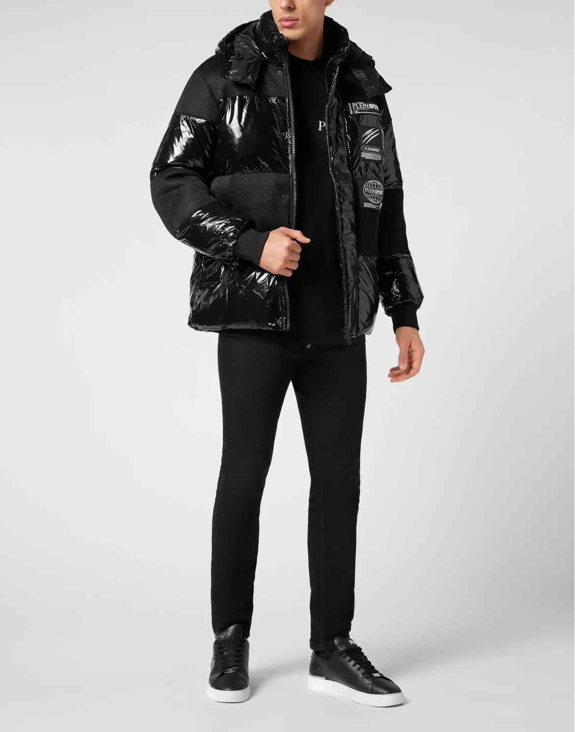 Nylon Padded Jacket, цвет: Черный