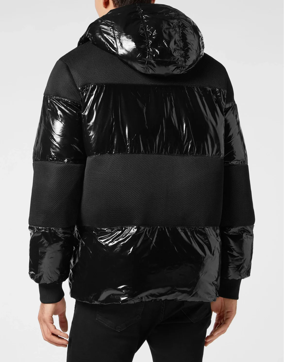 Nylon Padded Jacket, цвет: Черный
