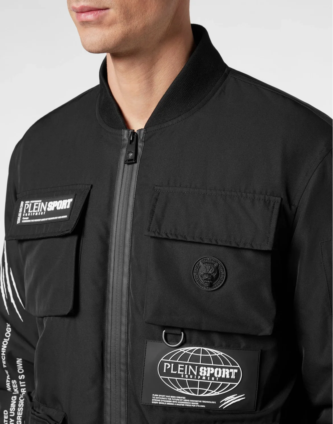 Nylon Bomber, цвет: Черный