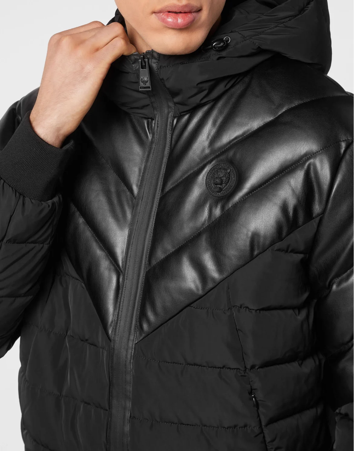 Nylon Puffer Jacket, цвет: Черный