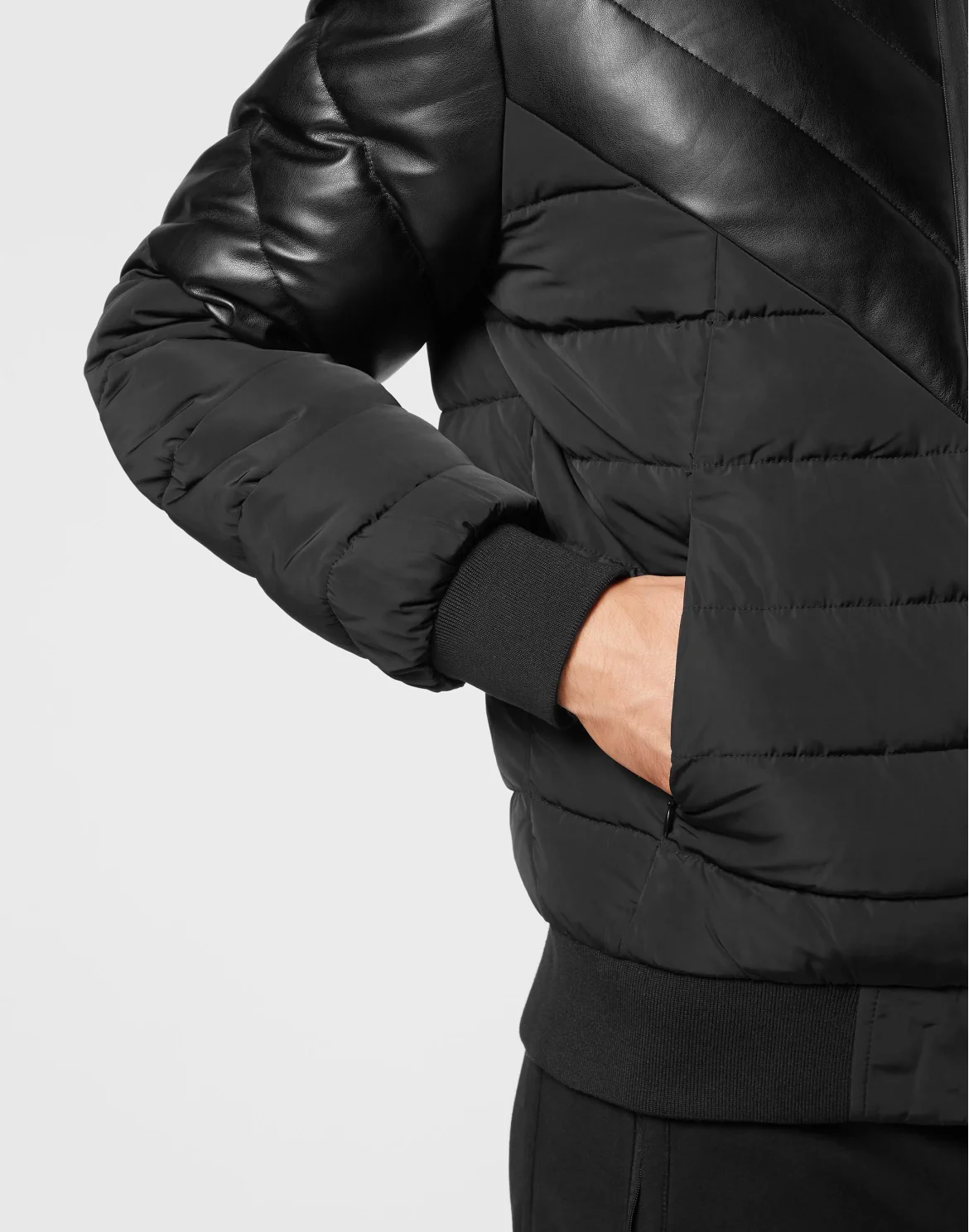 Nylon Puffer Jacket, цвет: Черный