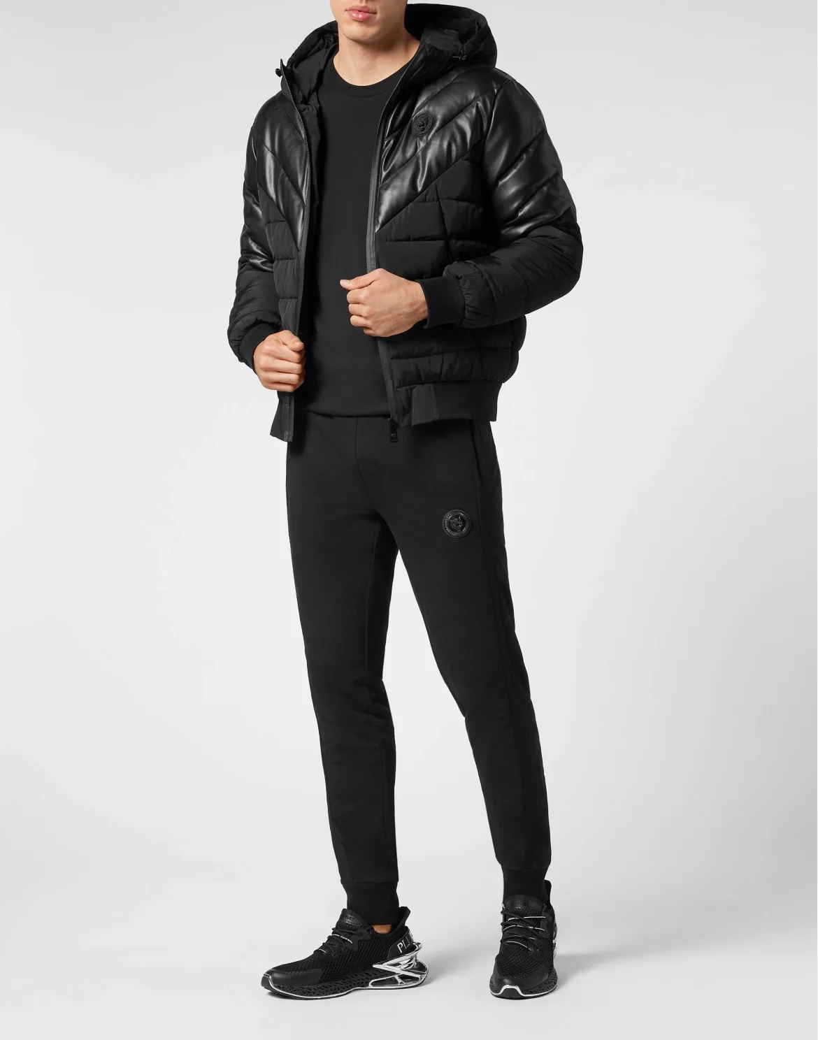 Nylon Puffer Jacket, цвет: Черный