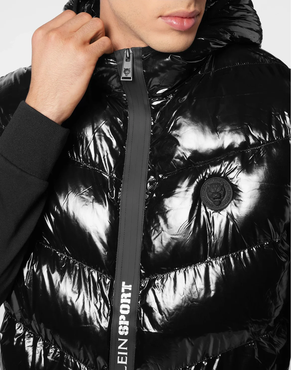 Nylon Padded Jacket, цвет: Черный