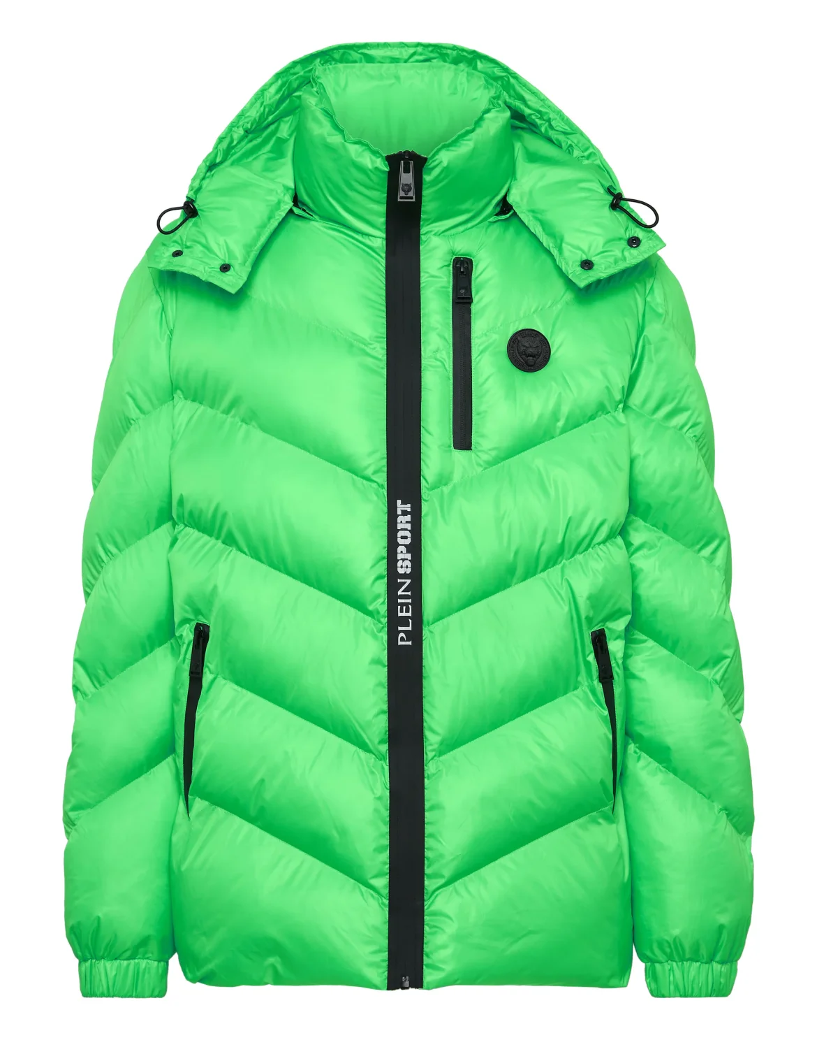 Nylon Puffer Jacket Tiger, цвет: Зеленый