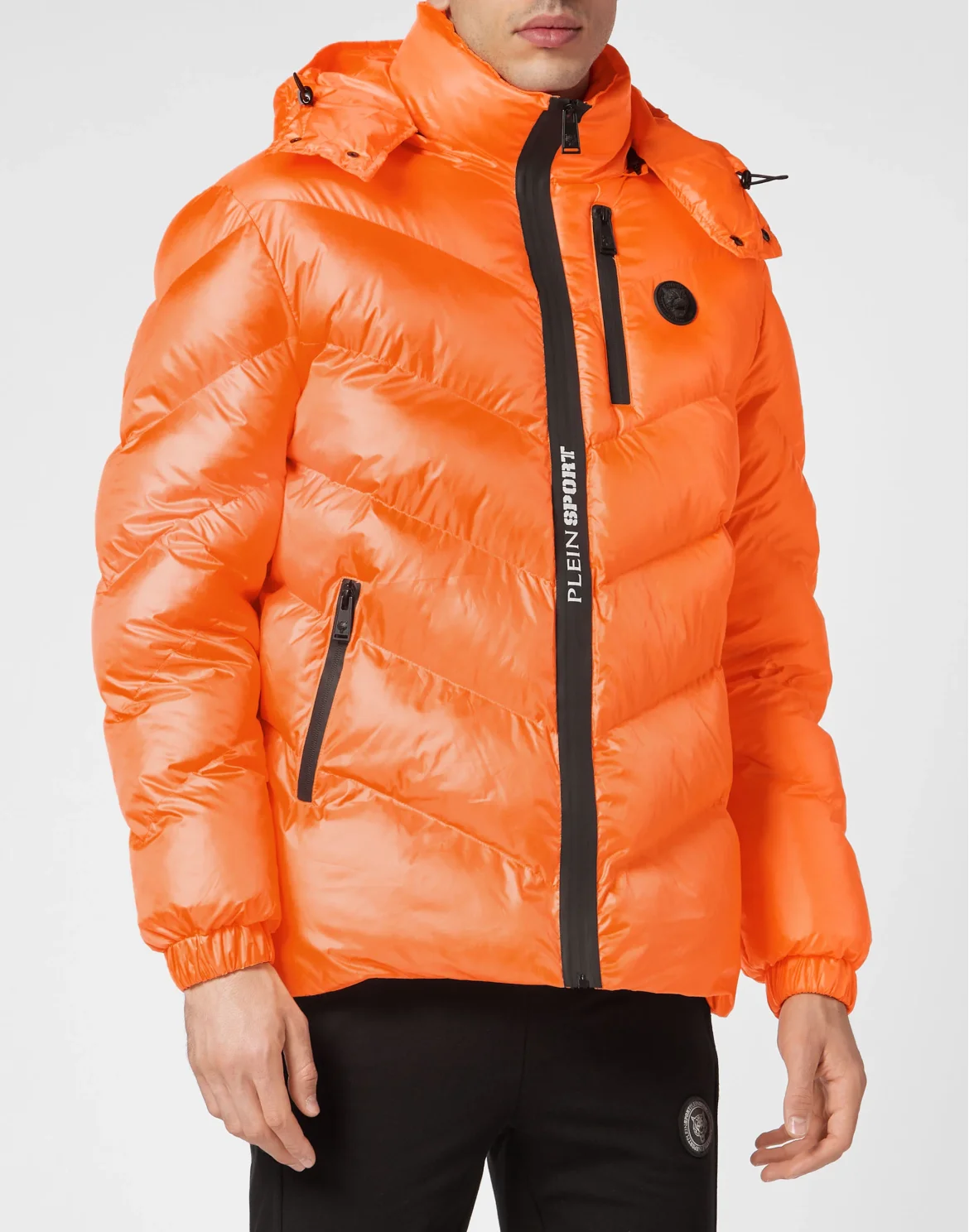 Nylon Puffer Jacket Tiger, цвет: Оранжевый