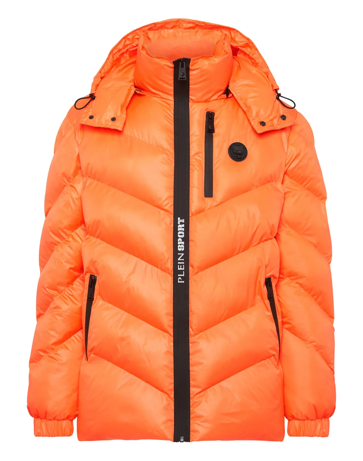 Nylon Puffer Jacket Tiger, цвет: Оранжевый