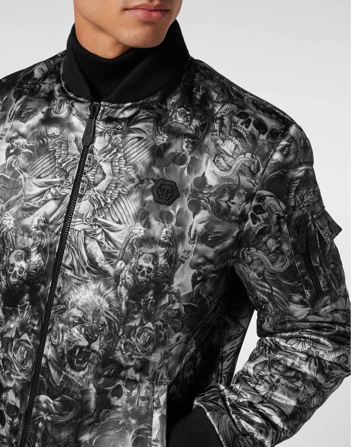 Nylon Bomber Tattoo, цвет: Черный