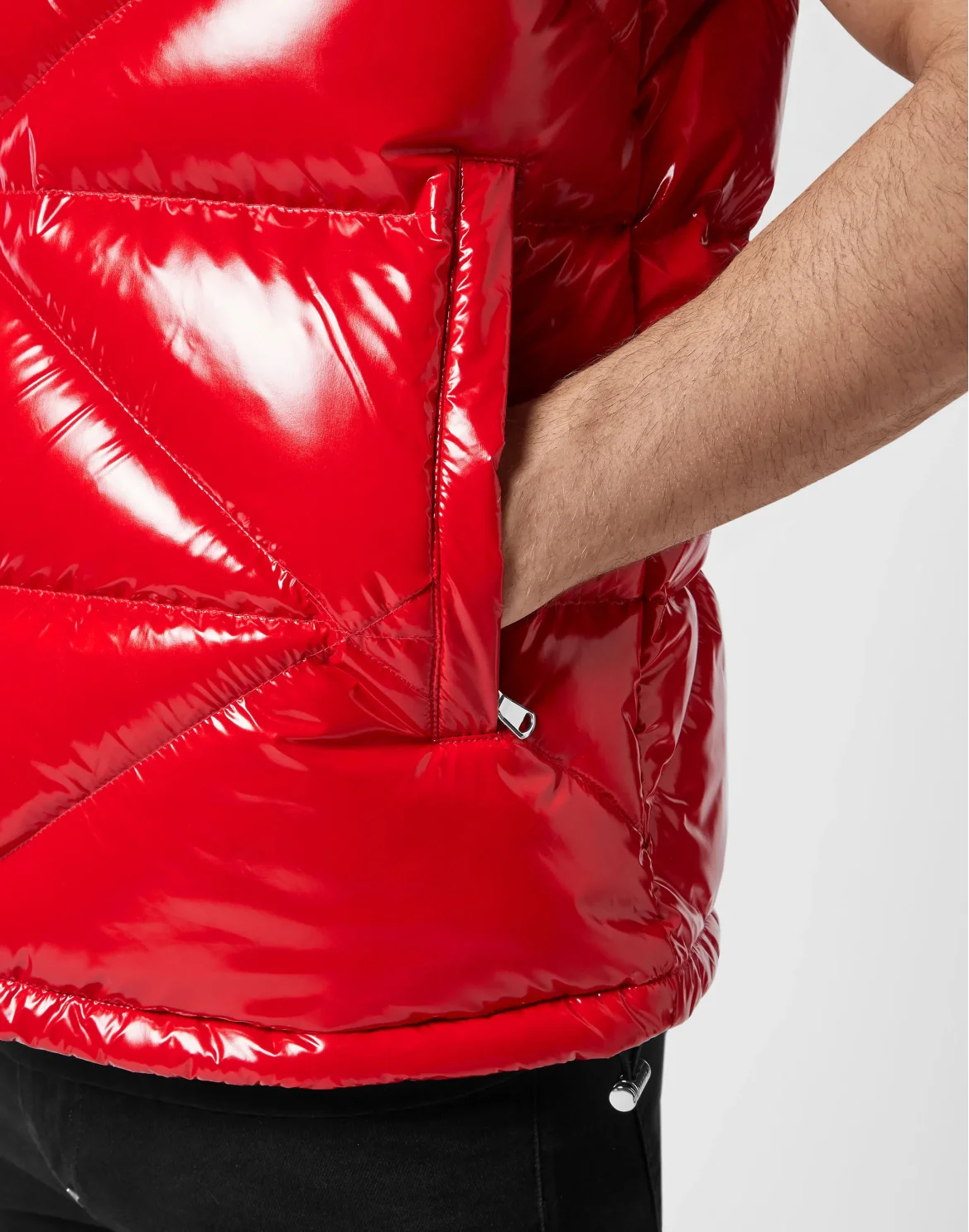 Sleeveless Jacket Hexagon, цвет: Красный