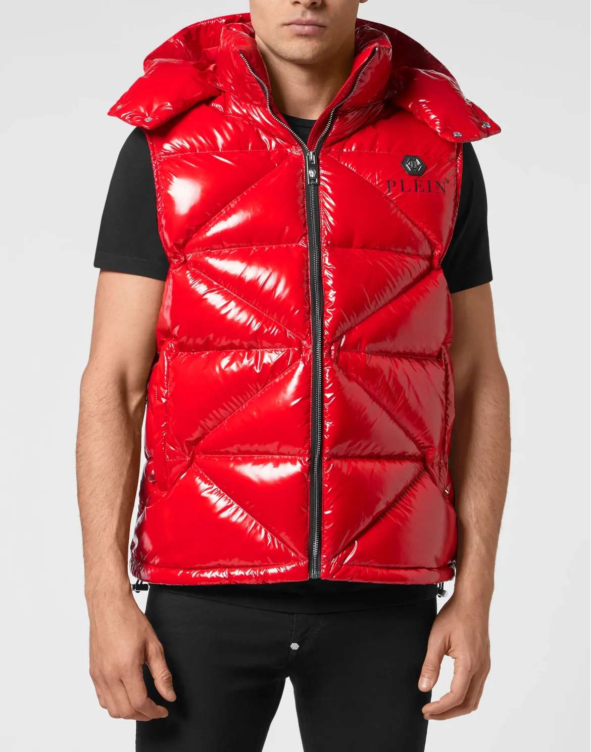 Sleeveless Jacket Hexagon, цвет: Красный
