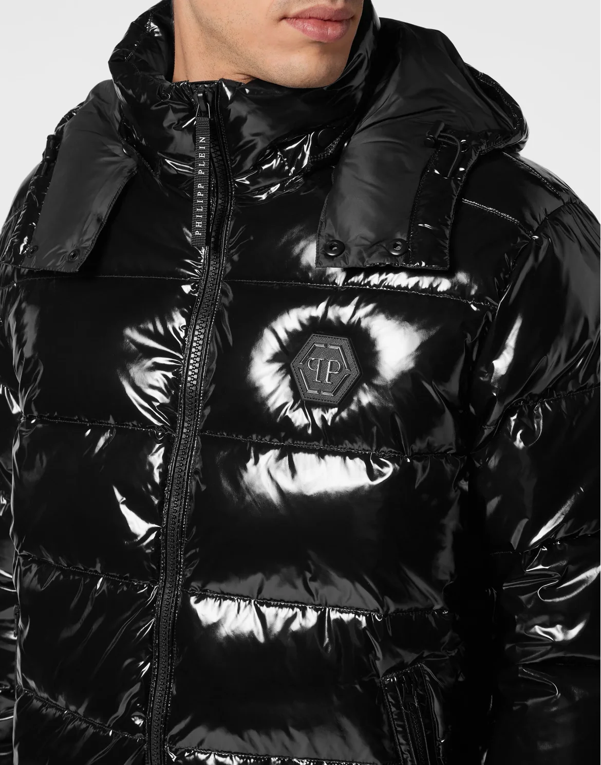 Oversize Jacket Hexagon, цвет: Черный