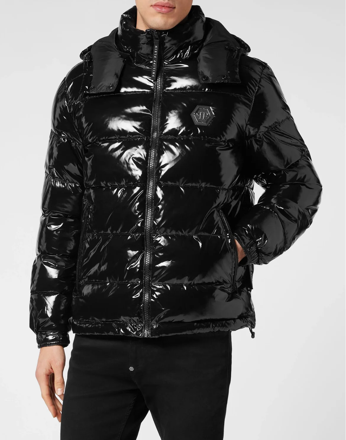 Oversize Jacket Hexagon, цвет: Черный