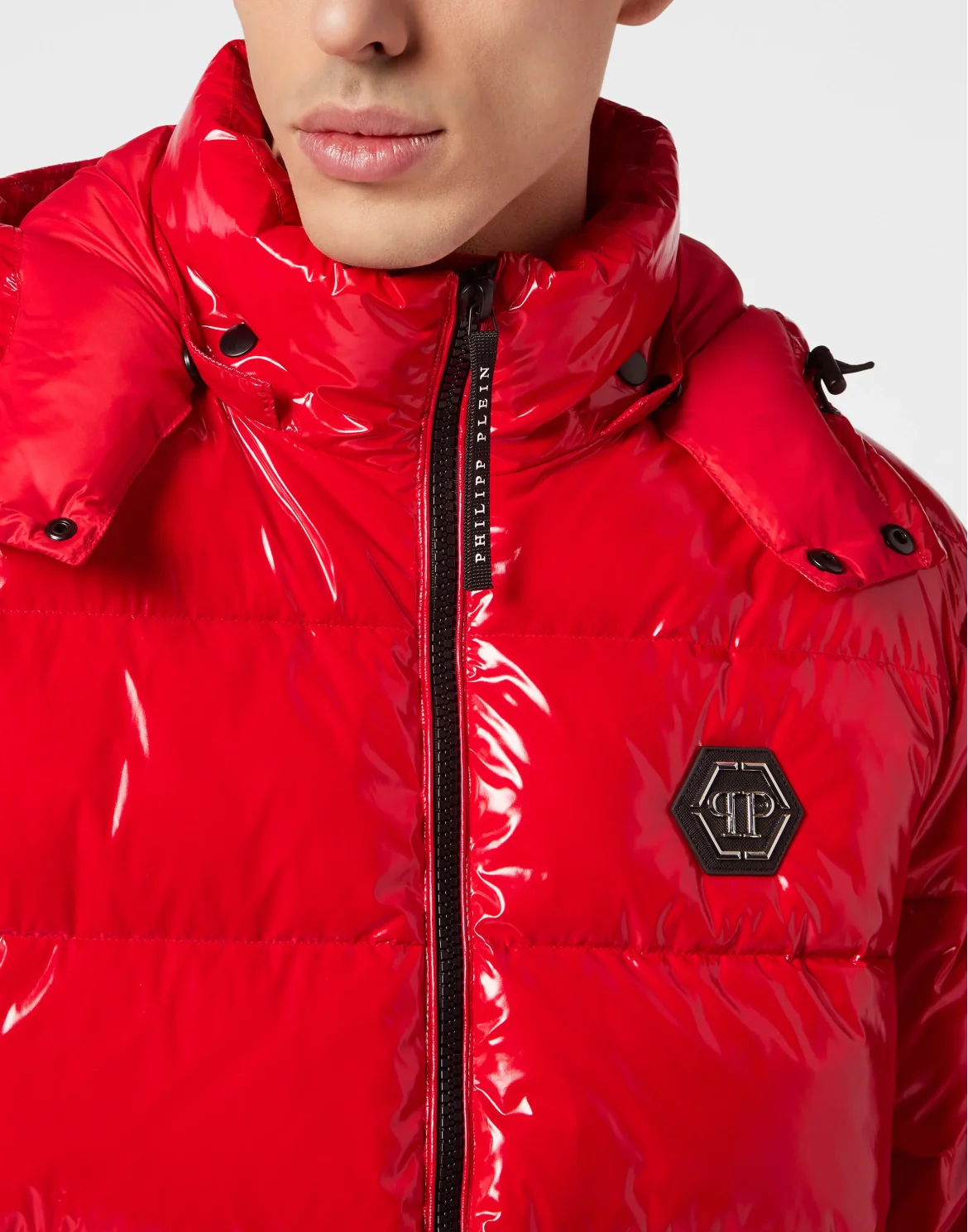 Oversize Jacket Hexagon, цвет: Красный