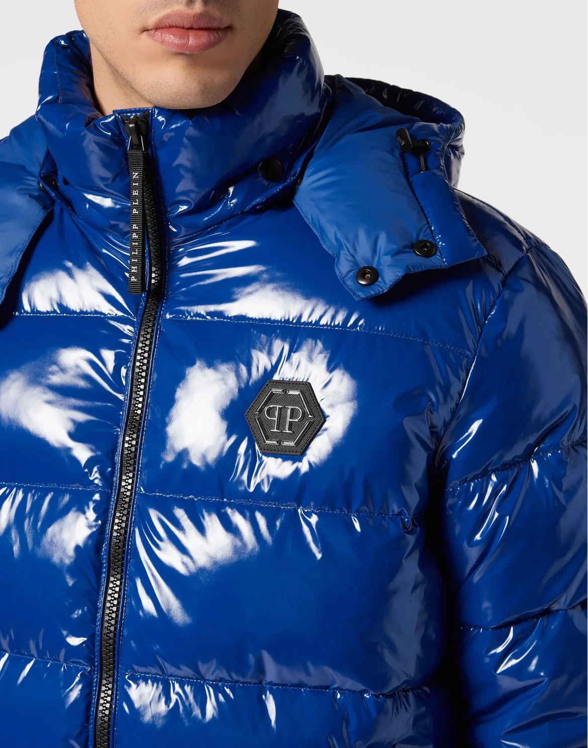 Oversize Jacket Hexagon, цвет: Синий