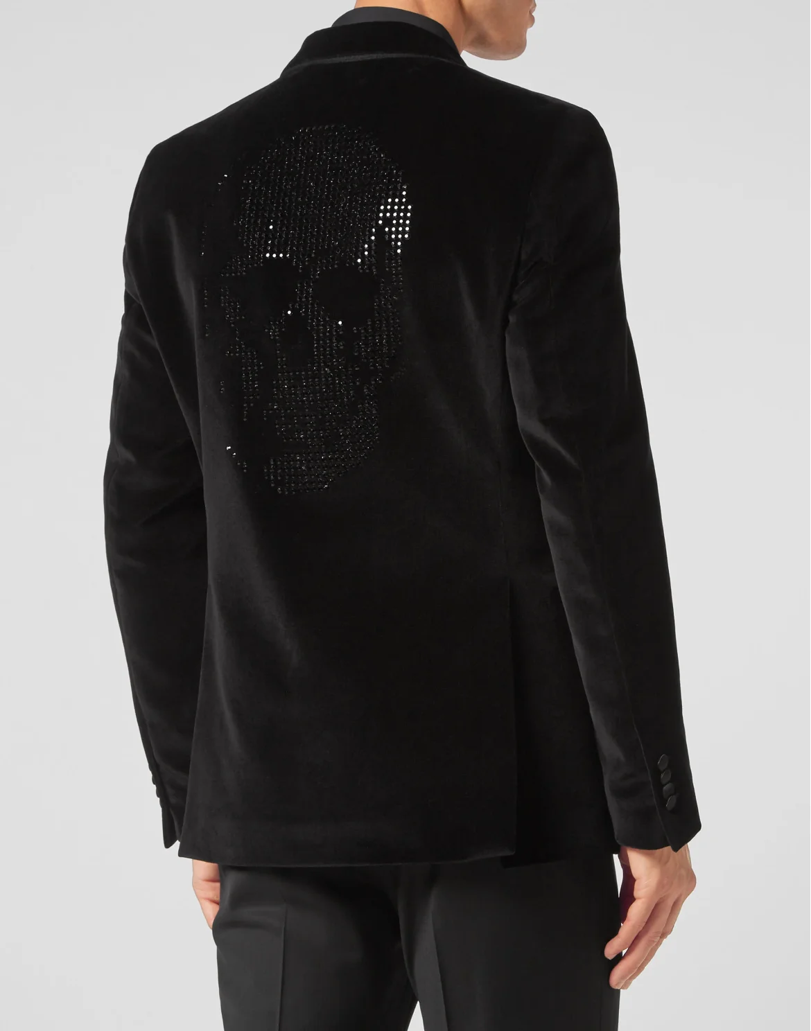 Velvet Blazer Lord fit Crystal Skull, цвет: Черный