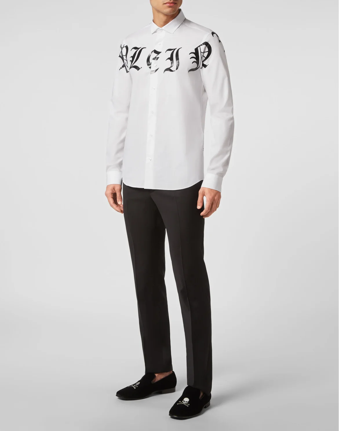 Shirt Sugar Daddy Cut LS Gothic Plein, цвет: Белый