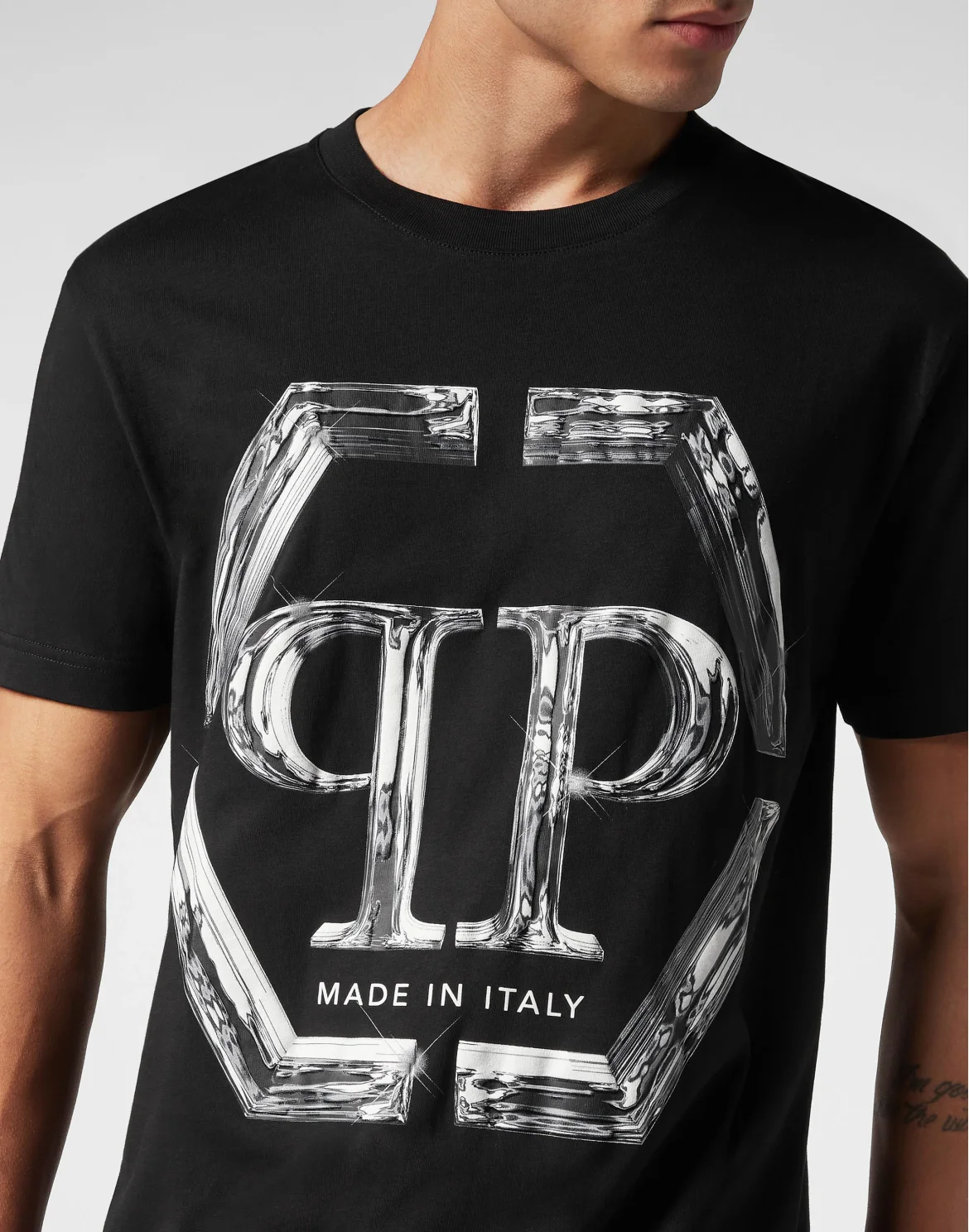 T-shirt Round Neck SS PP Glass, цвет: Черный