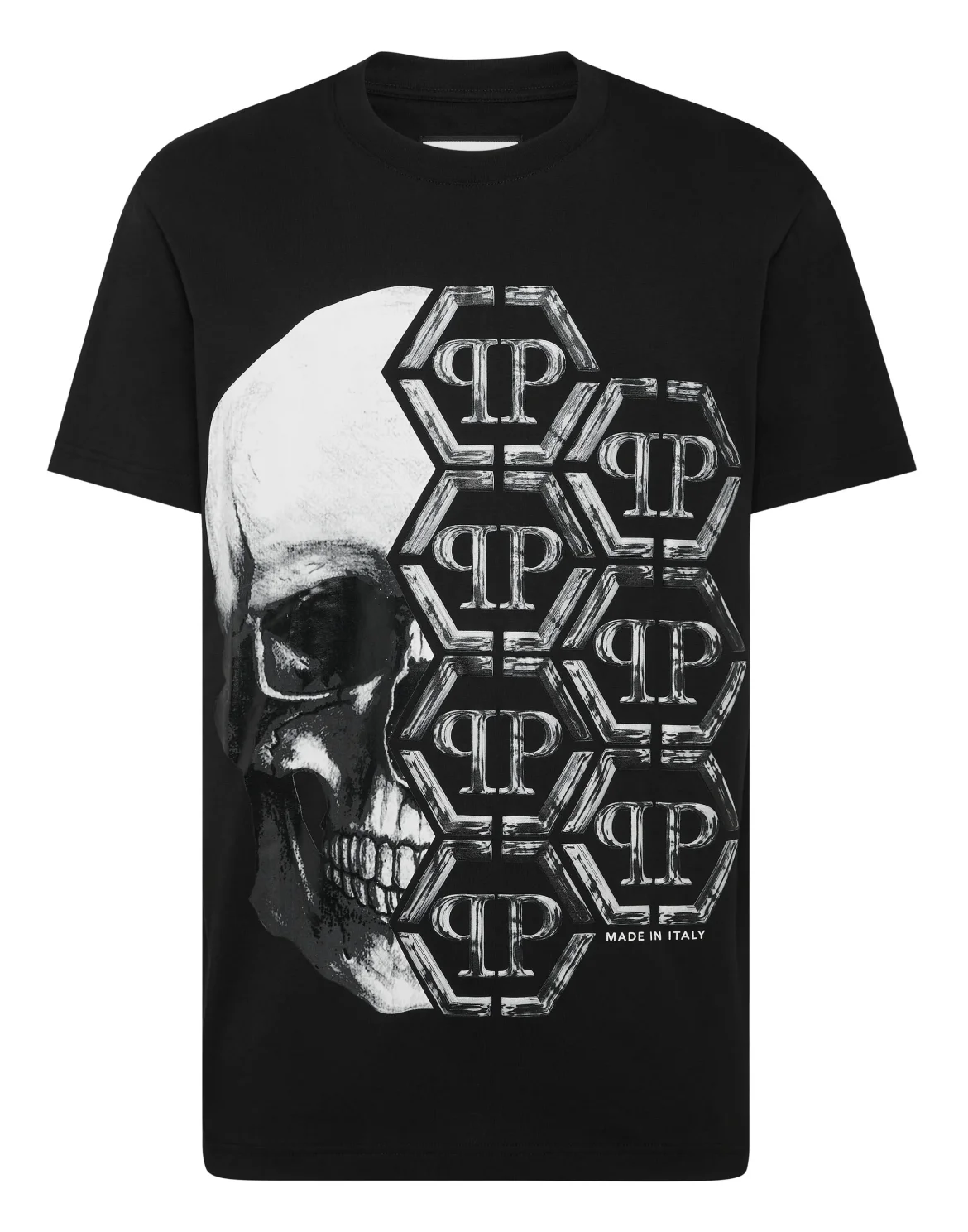 T-shirt Round Neck SS Skull and Plein, цвет: Черный
