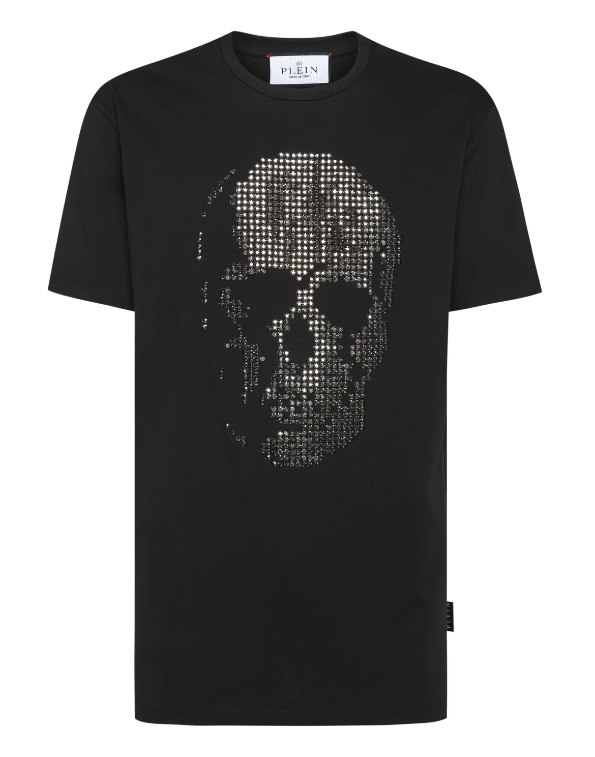 T-shirt Round Neck SS Skull strass, цвет: Черный