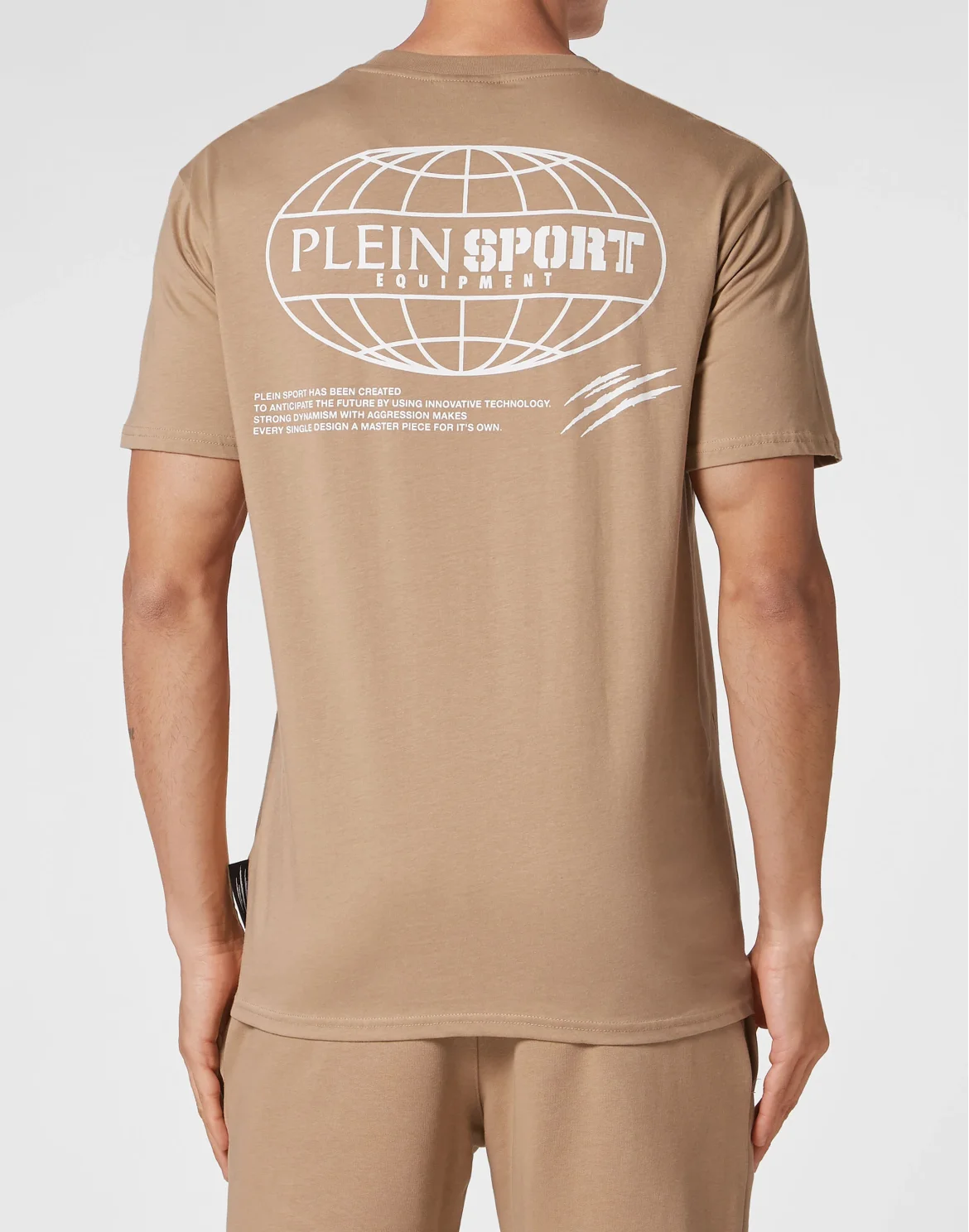 T-shirt Round Neck SS Multilogo, цвет: Бежевый