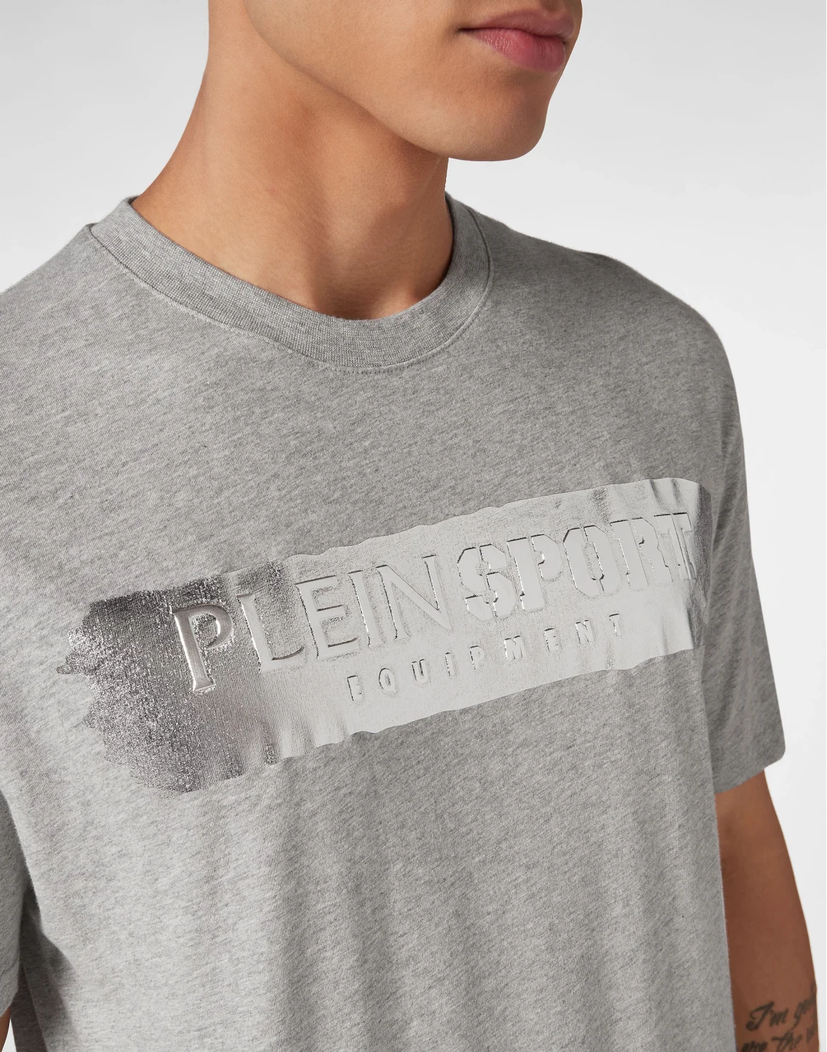 T-shirt Round Neck SS Silver Brush, цвет: Серый
