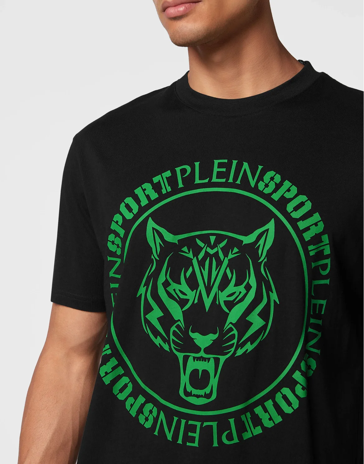 T-shirt Round Neck SS Tiger, цвет: Зеленый