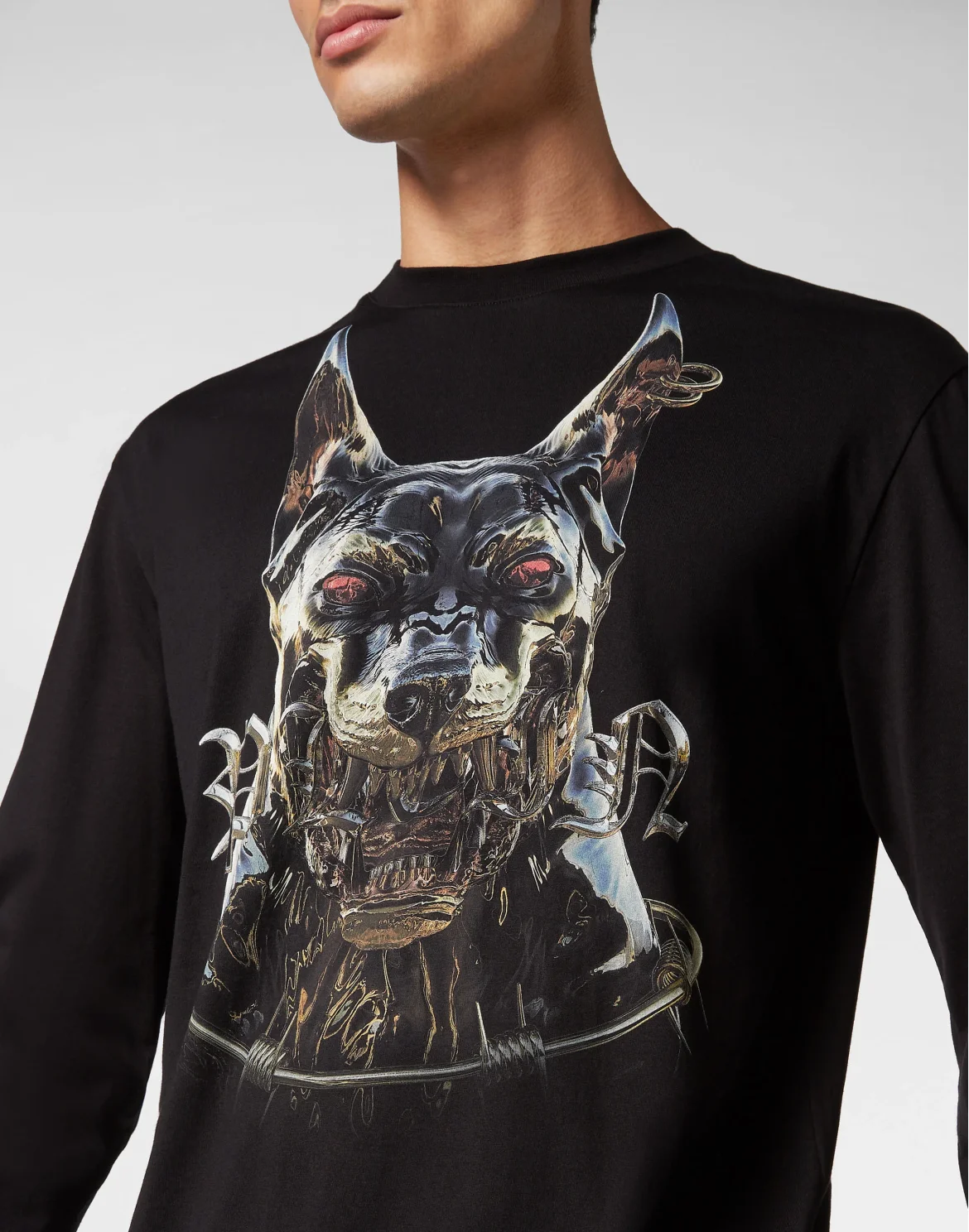 Long-sleeve T-Shirt Dog, цвет: Черный