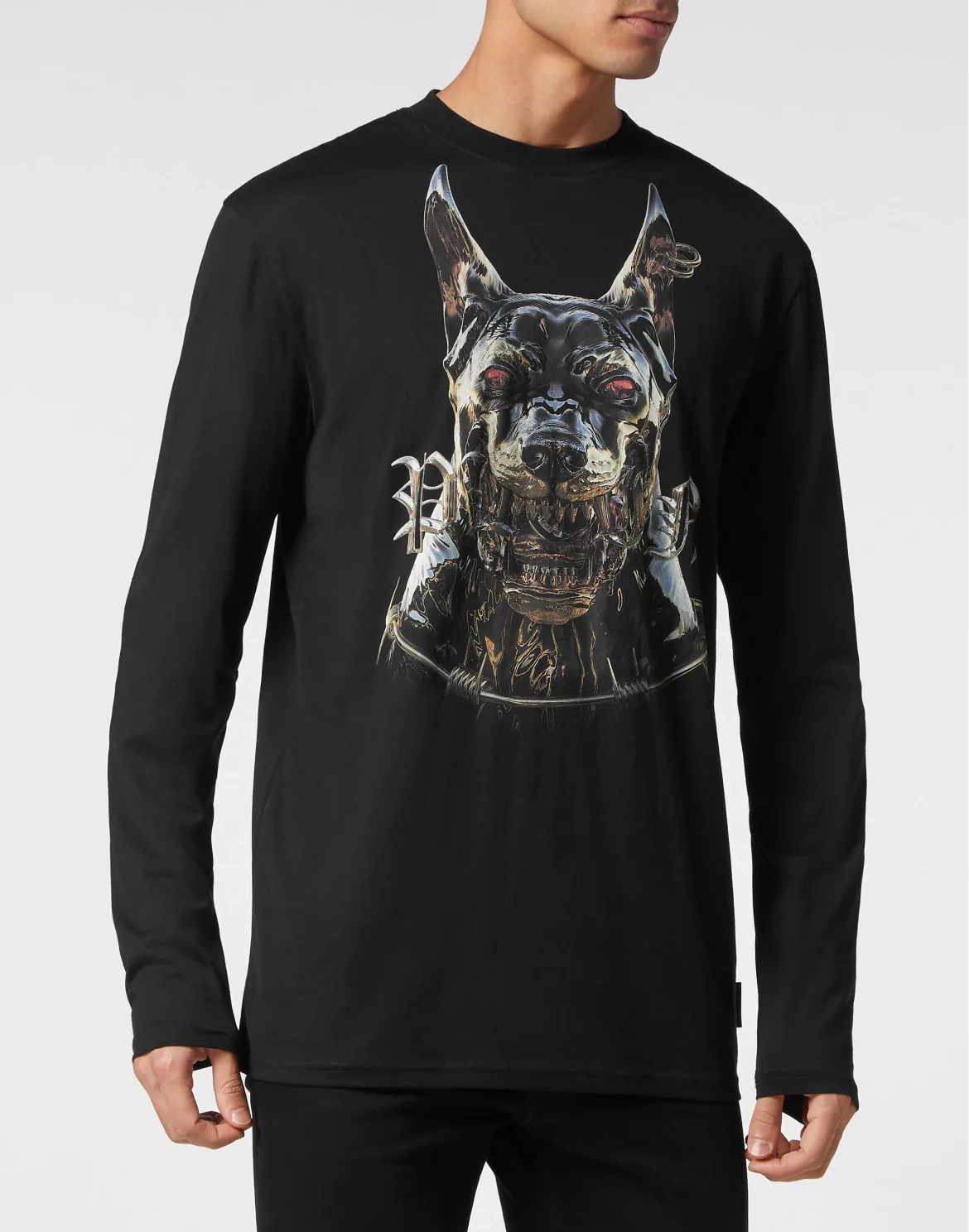 Long-sleeve T-Shirt Dog, цвет: Черный