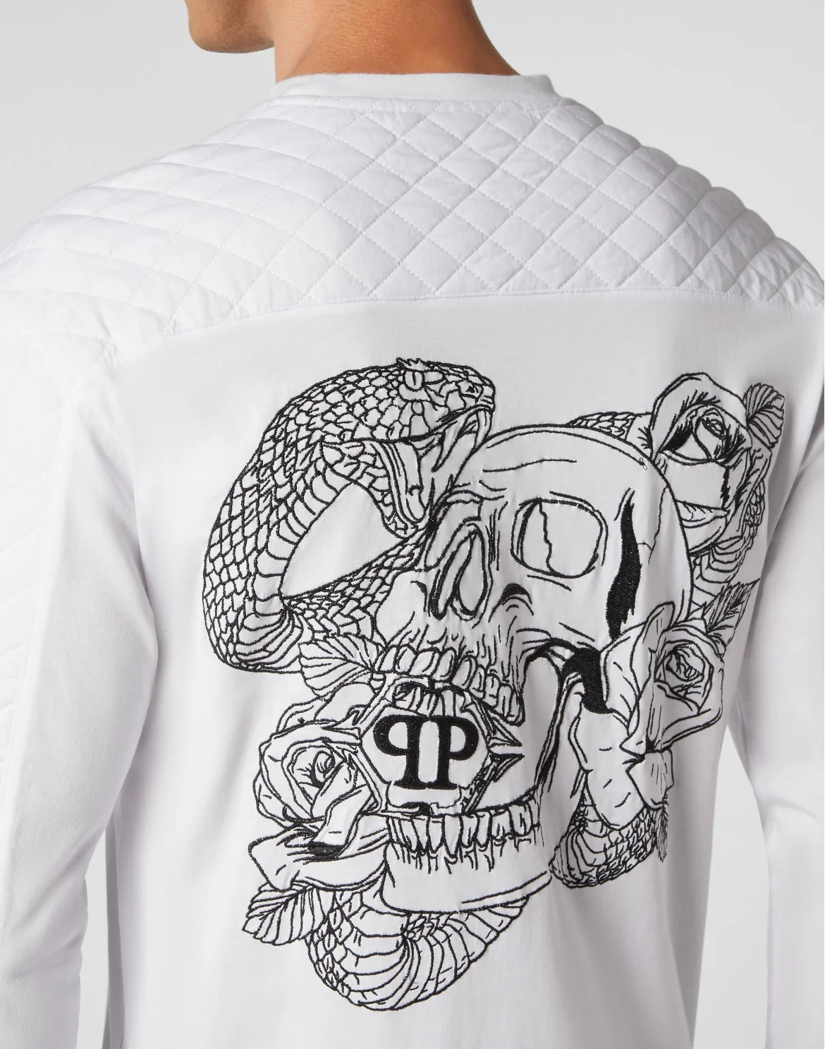 Long-sleeve T-Shirt Snake, цвет: Белый