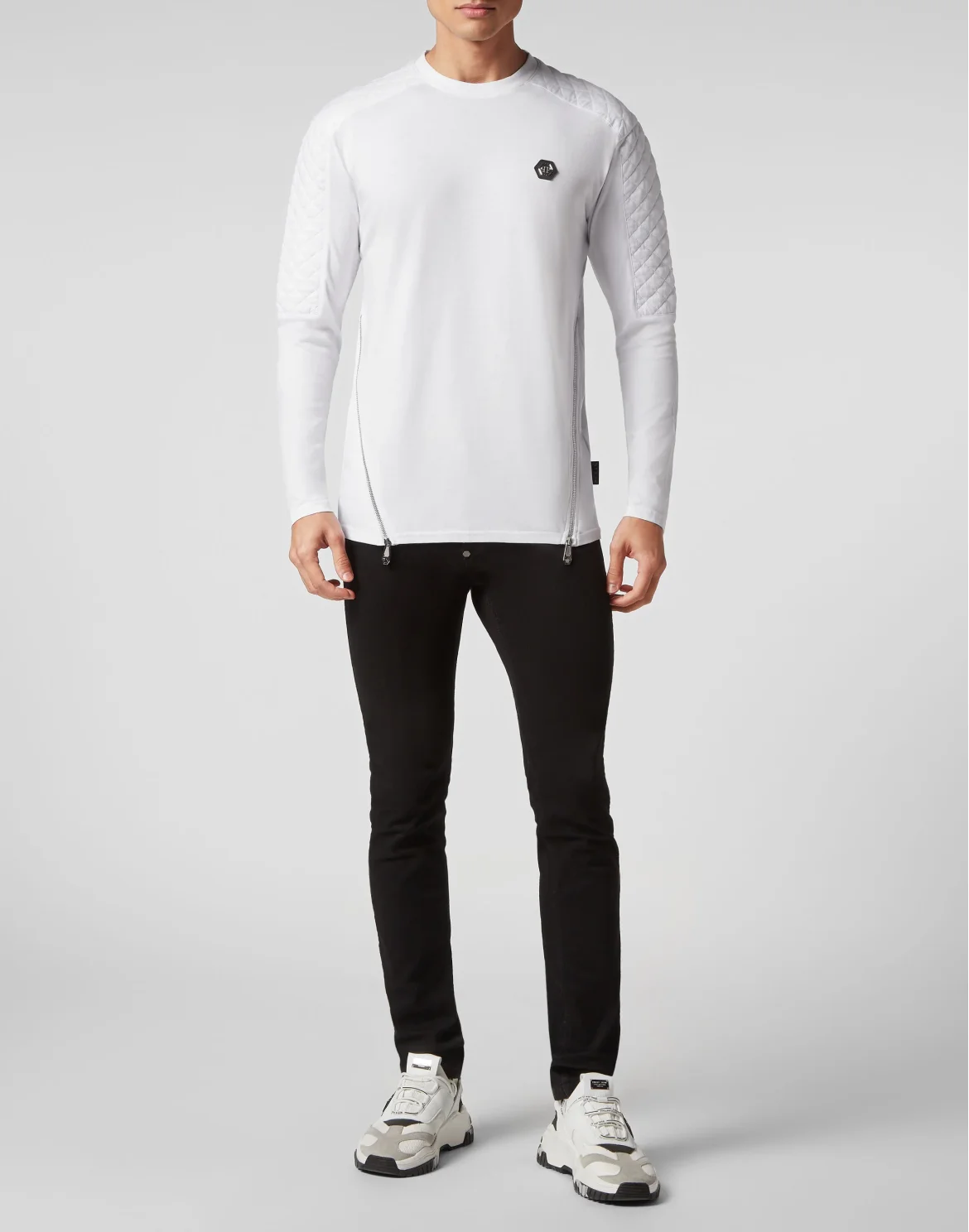 Long-sleeve T-Shirt Snake, цвет: Белый