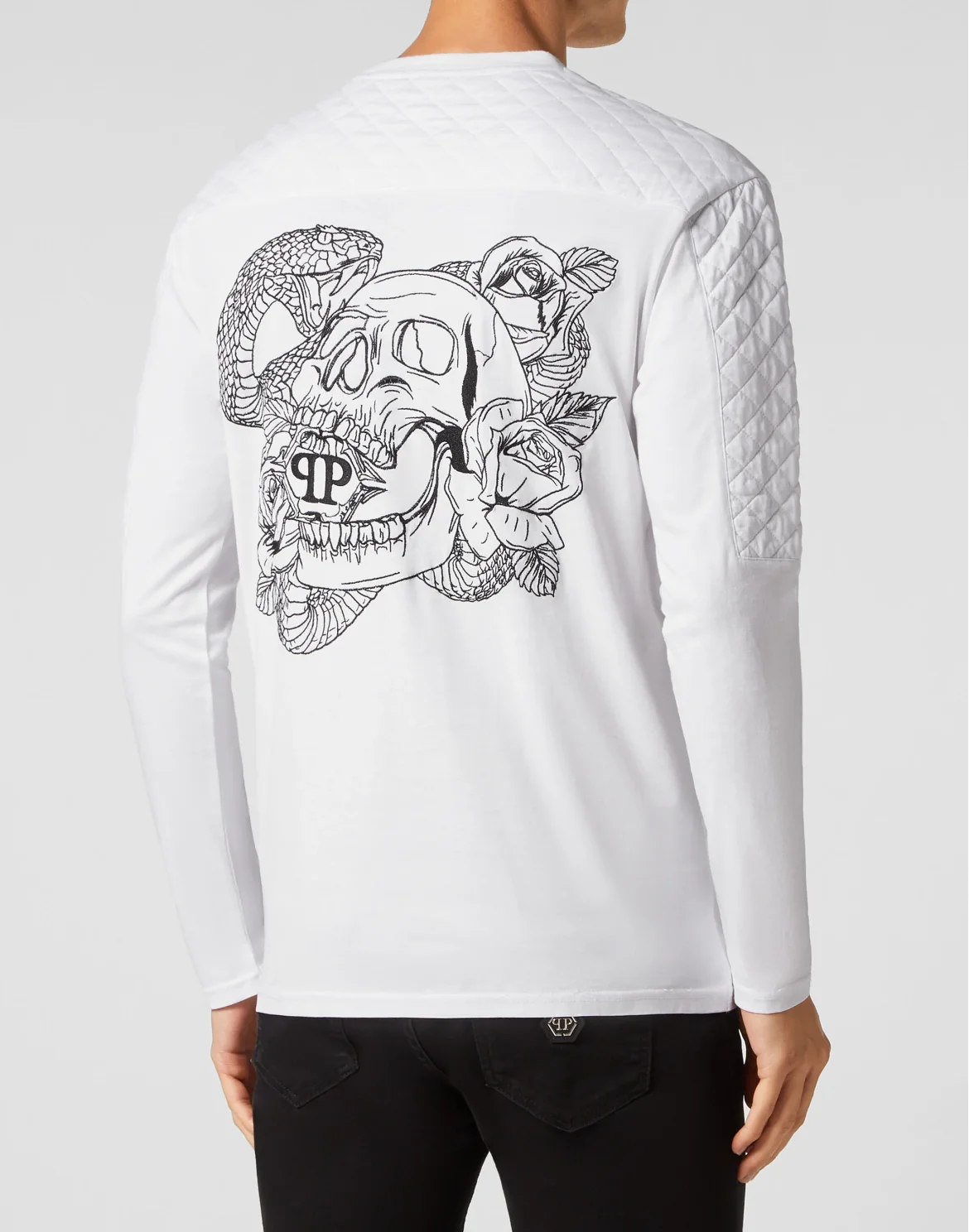 Long-sleeve T-Shirt Snake, цвет: Белый