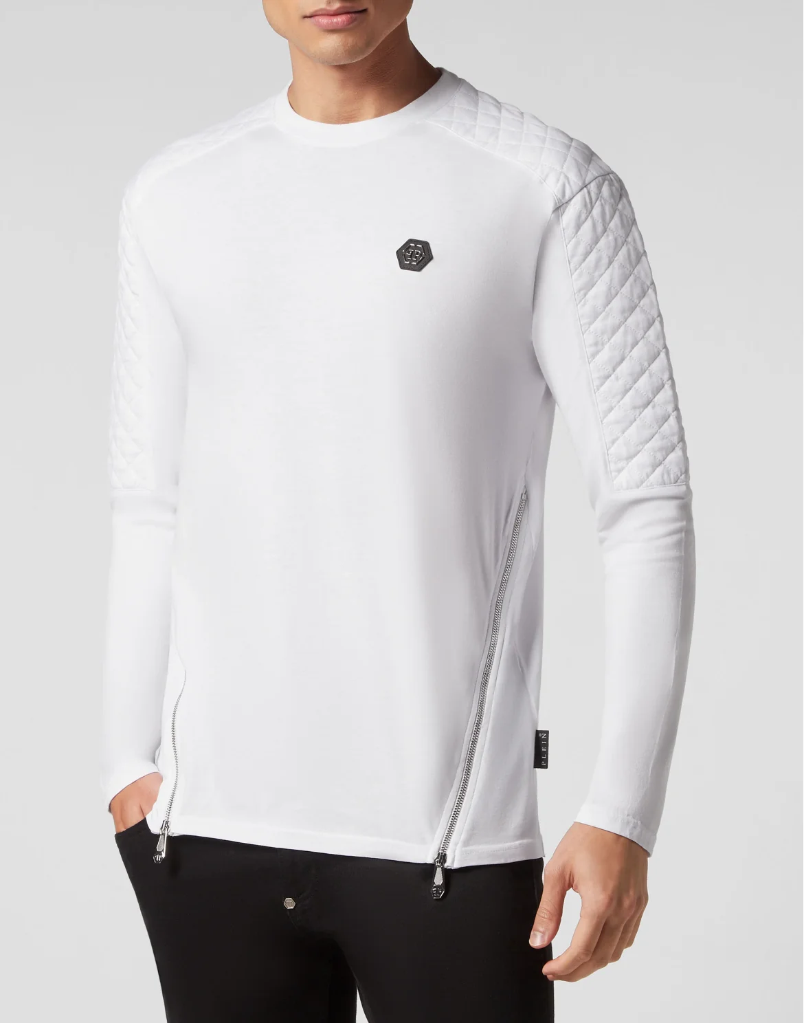 Long-sleeve T-Shirt Snake, цвет: Белый